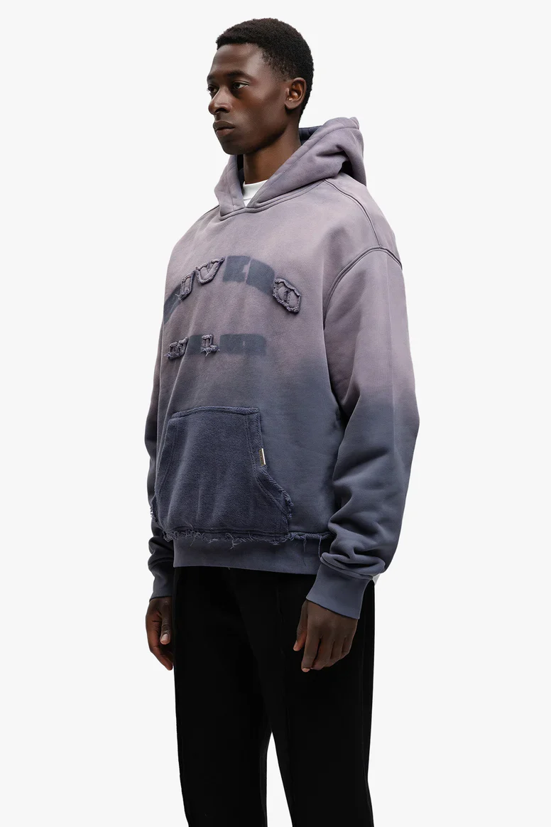 RIVERO - MIDNIGHT WASHED STATEMENT HOODIE - Image 3