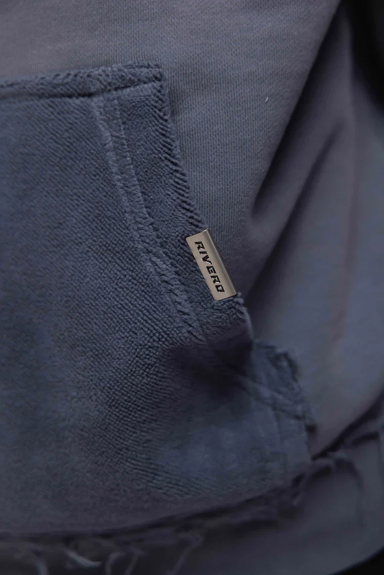 RIVERO - MIDNIGHT WASHED STATEMENT HOODIE - Image 4