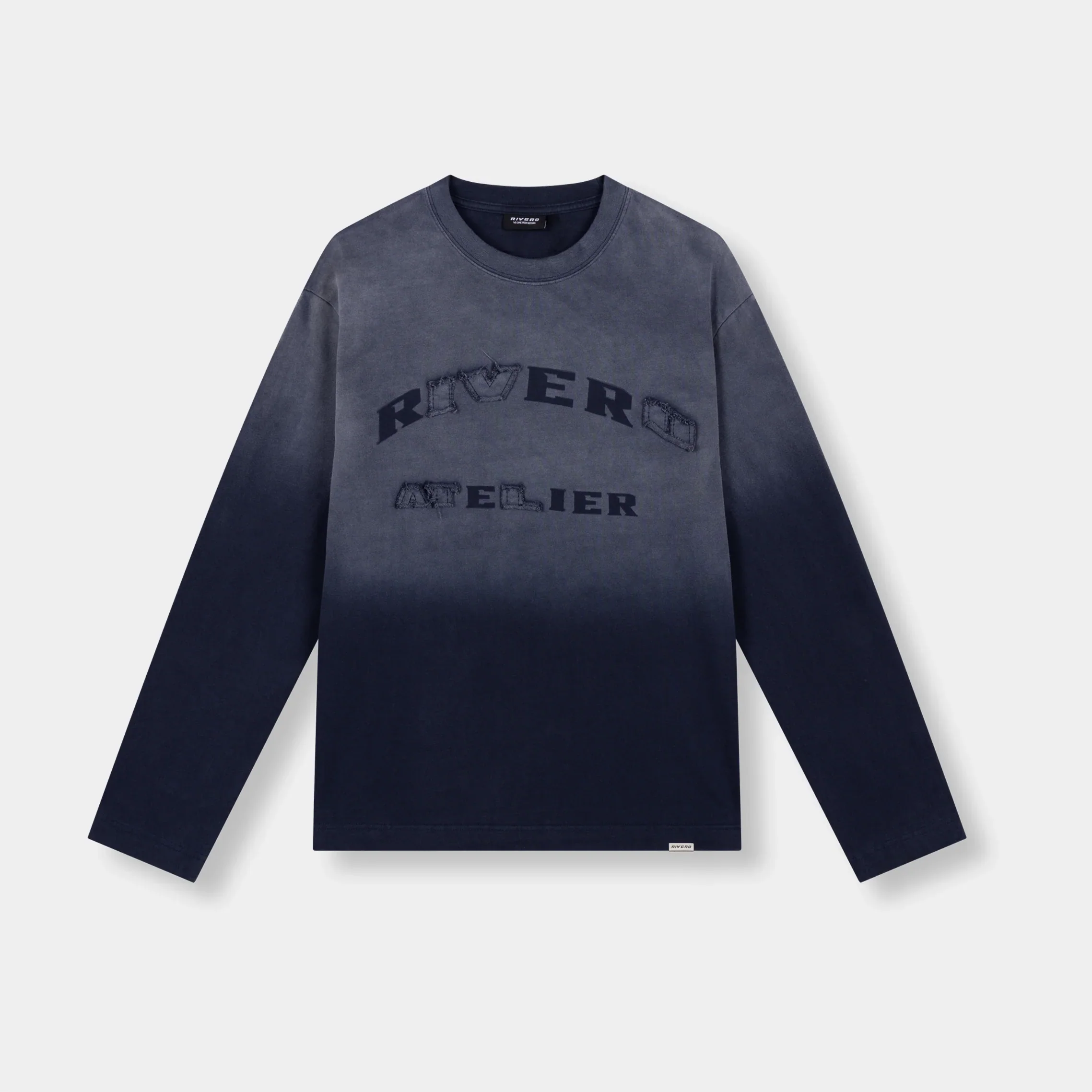 RIVERO - MIDNIGHT WASHED STATEMENT LONGSLEEVE TEE