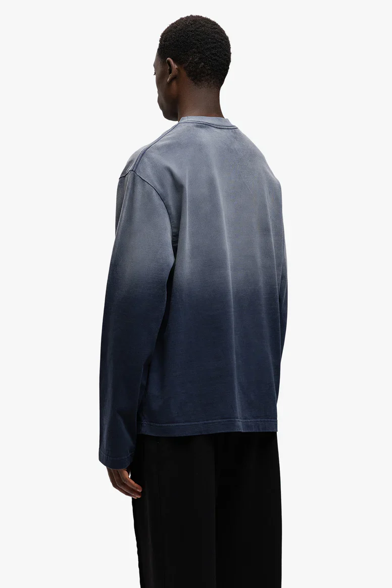 RIVERO - MIDNIGHT WASHED STATEMENT LONGSLEEVE TEE - Image 3