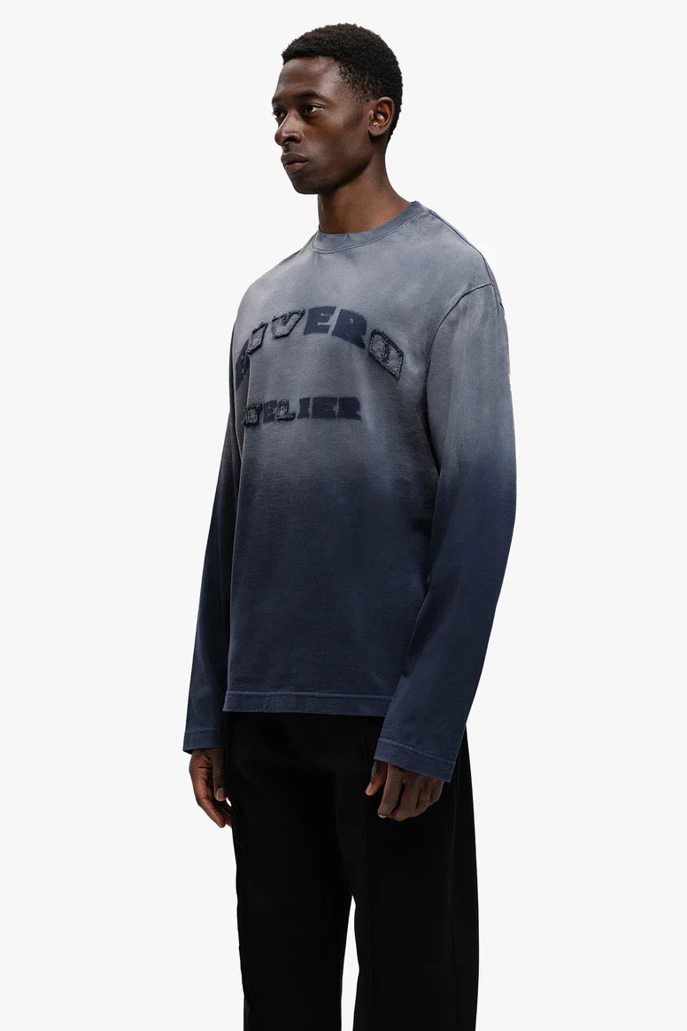RIVERO - MIDNIGHT WASHED STATEMENT LONGSLEEVE TEE - Image 4