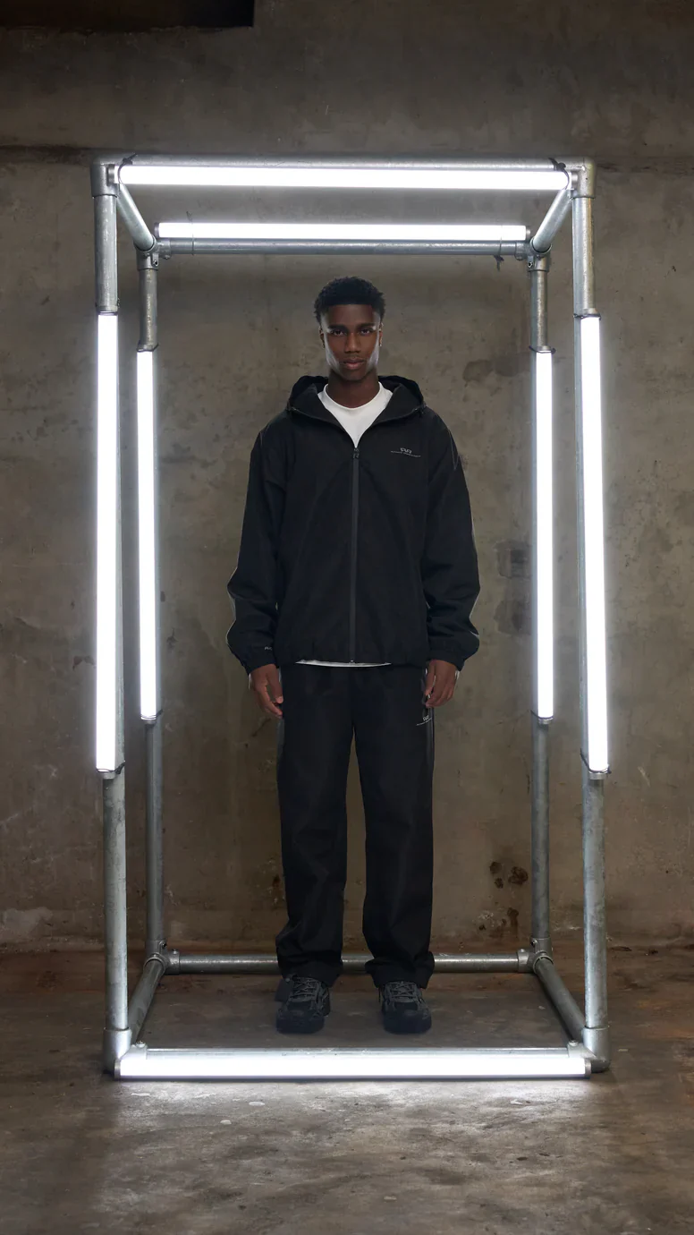 RIVERO- PHANTOM NYLON TRACKJACKET BLACK - Image 3