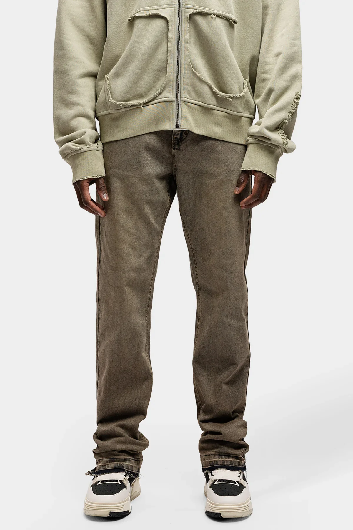 RIVERO - REGULAR EARTHBOUND EMBOSSED DENIM JEANS - Image 2