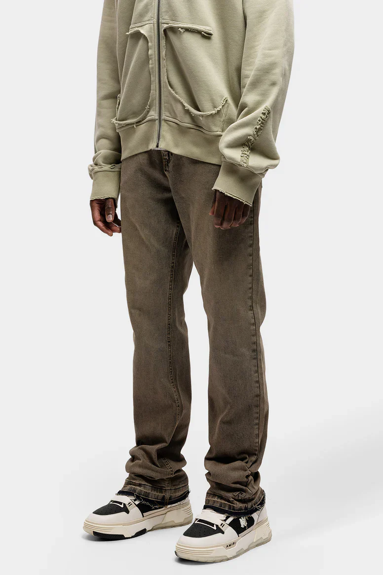RIVERO - REGULAR EARTHBOUND EMBOSSED DENIM JEANS - Image 3
