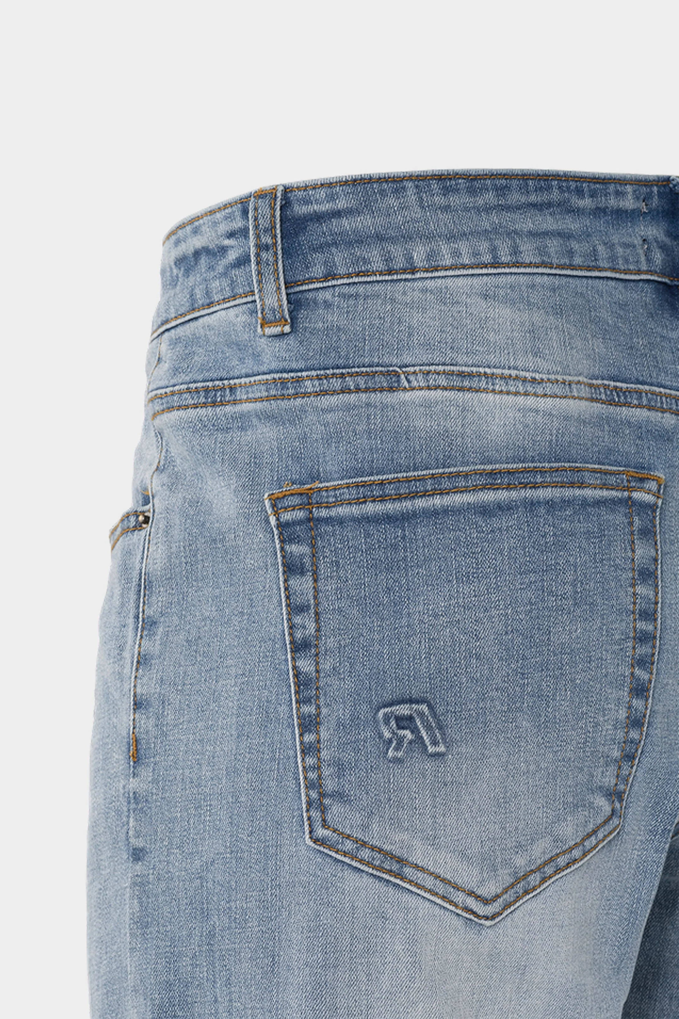 RIVERO - REGULAR EMBOSSED WASHED DENIM JEANS - Image 5