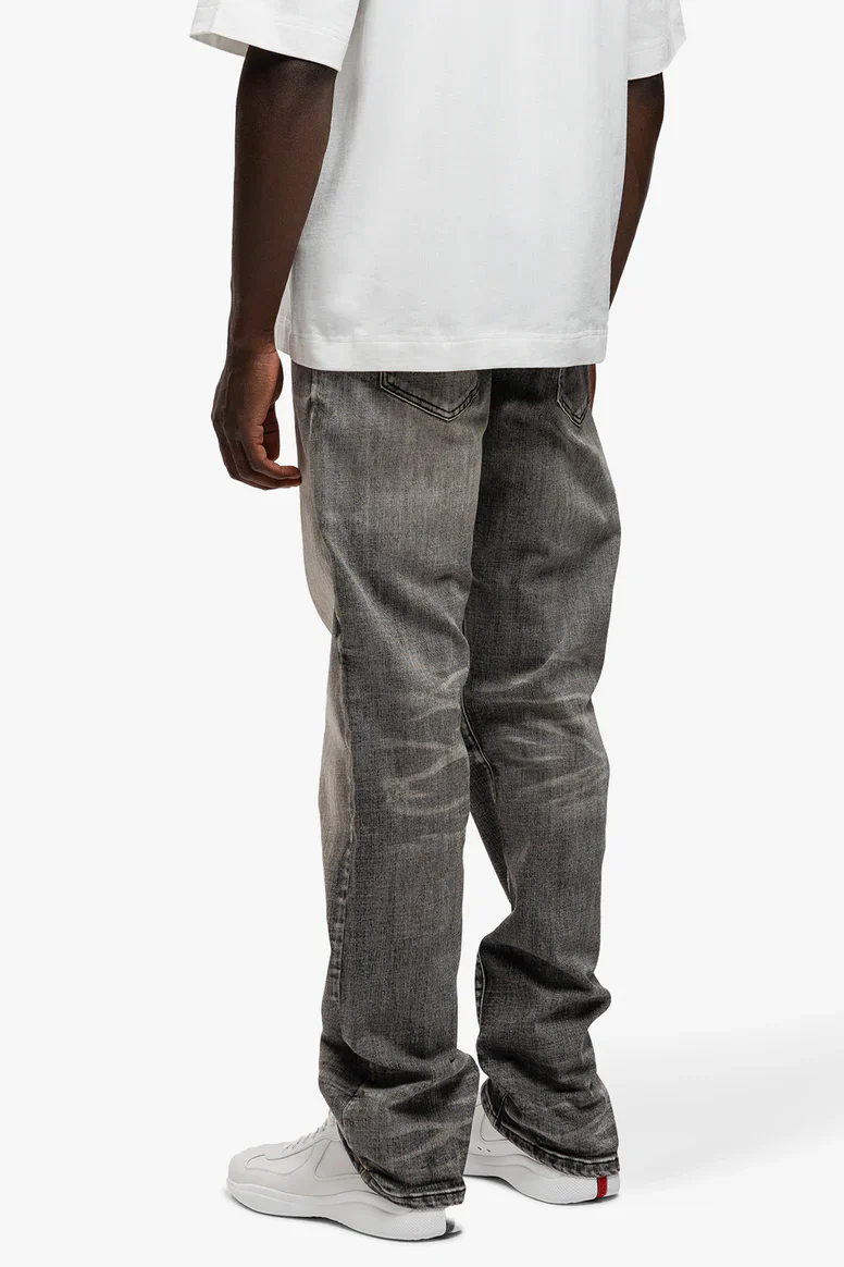 RIVERO - REGULAR PLAIN METAL WASHED DENIM JEANS - Image 5