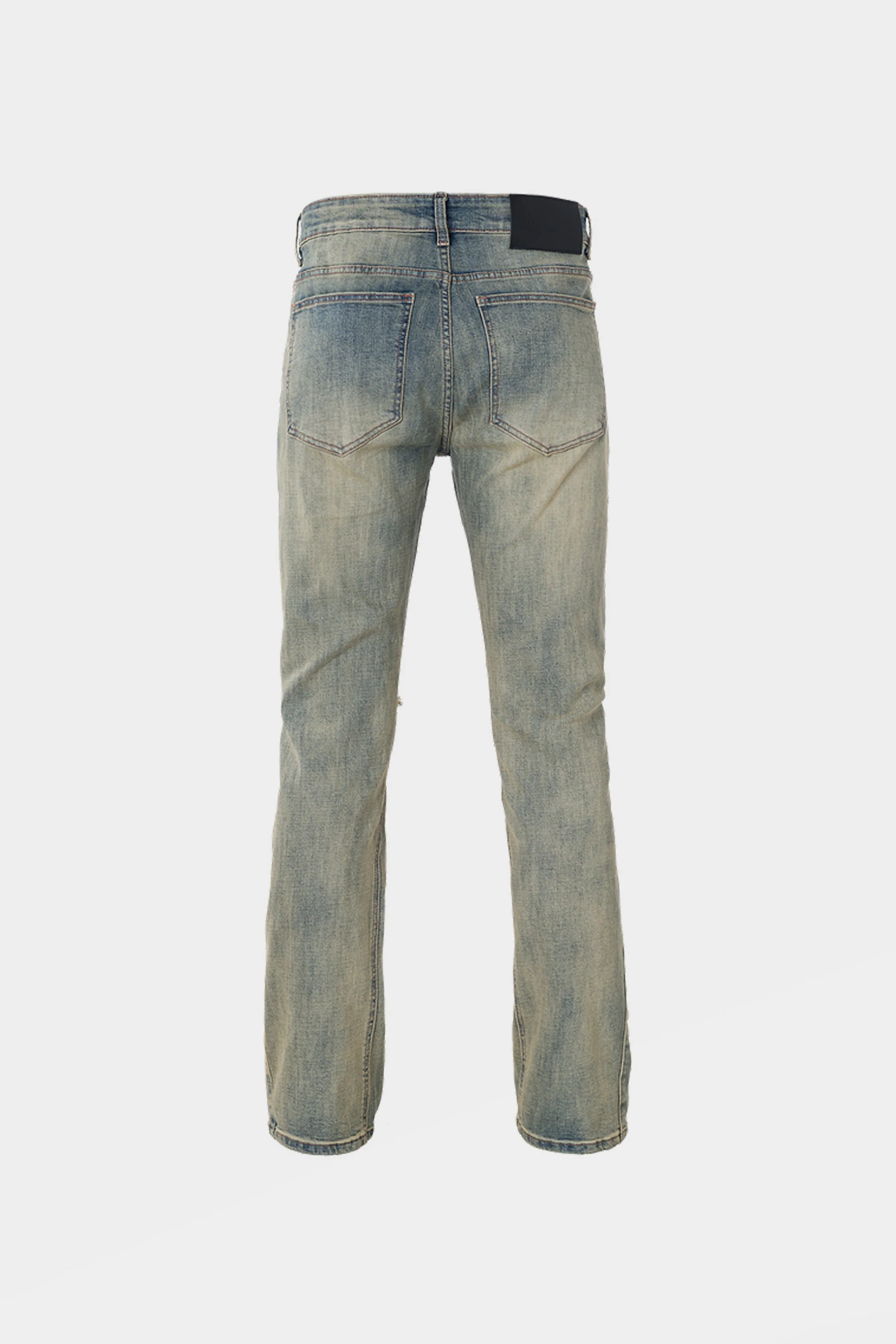 RIVERO - REGULAR REPAIRED DENIM JEANS - Image 2