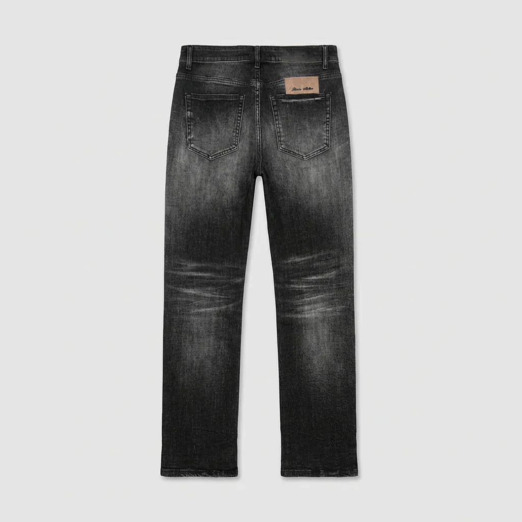 RIVERO - SHADOW SLIGHTLY SPLIT WASHED DENIM - Image 2