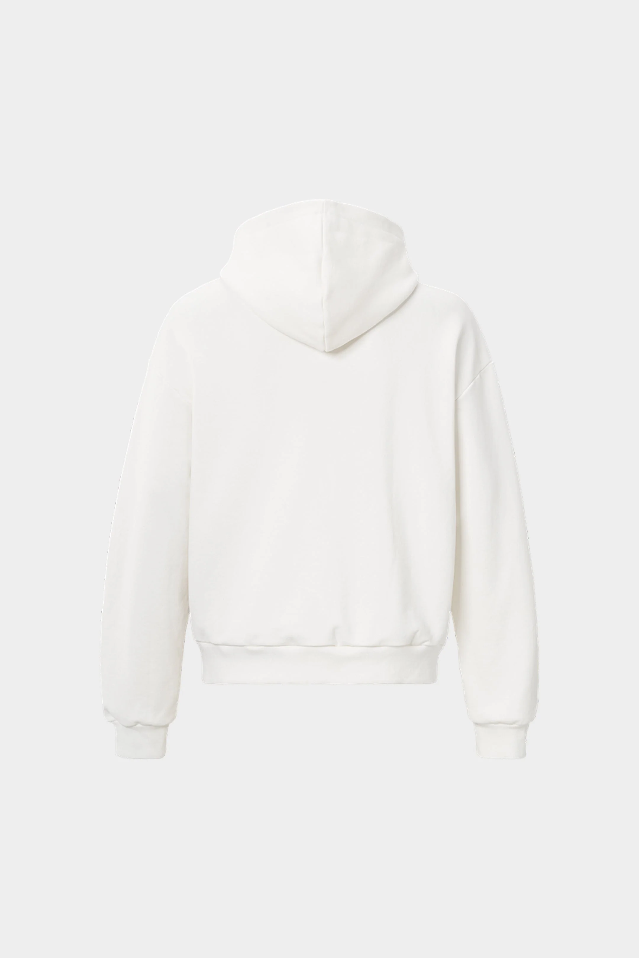 RIVERO - SCRIPT OVERSIZED ZIP HOODIE WHITE - Image 4