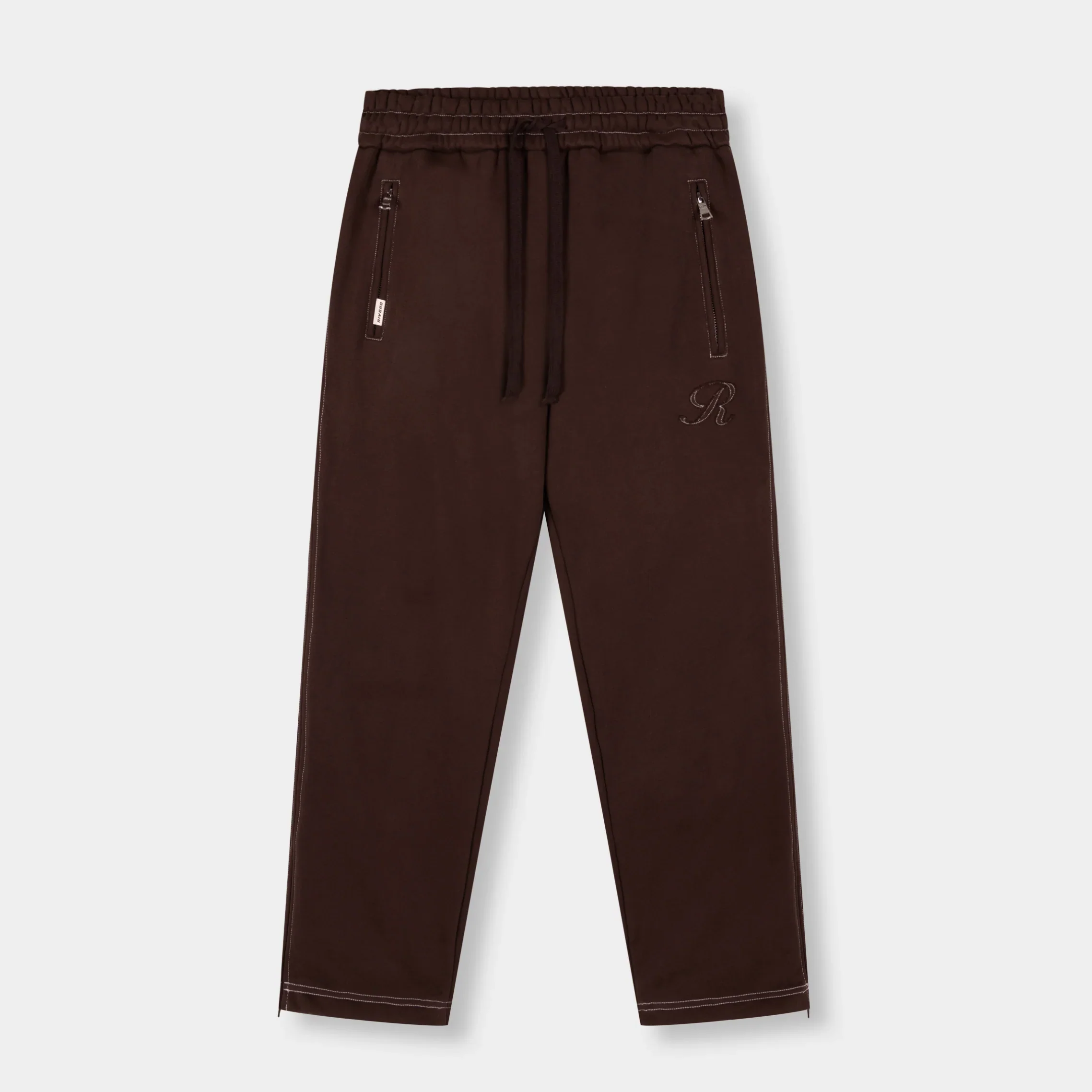 RIVERO - SEAMS ZIP JOGGER - BROWN