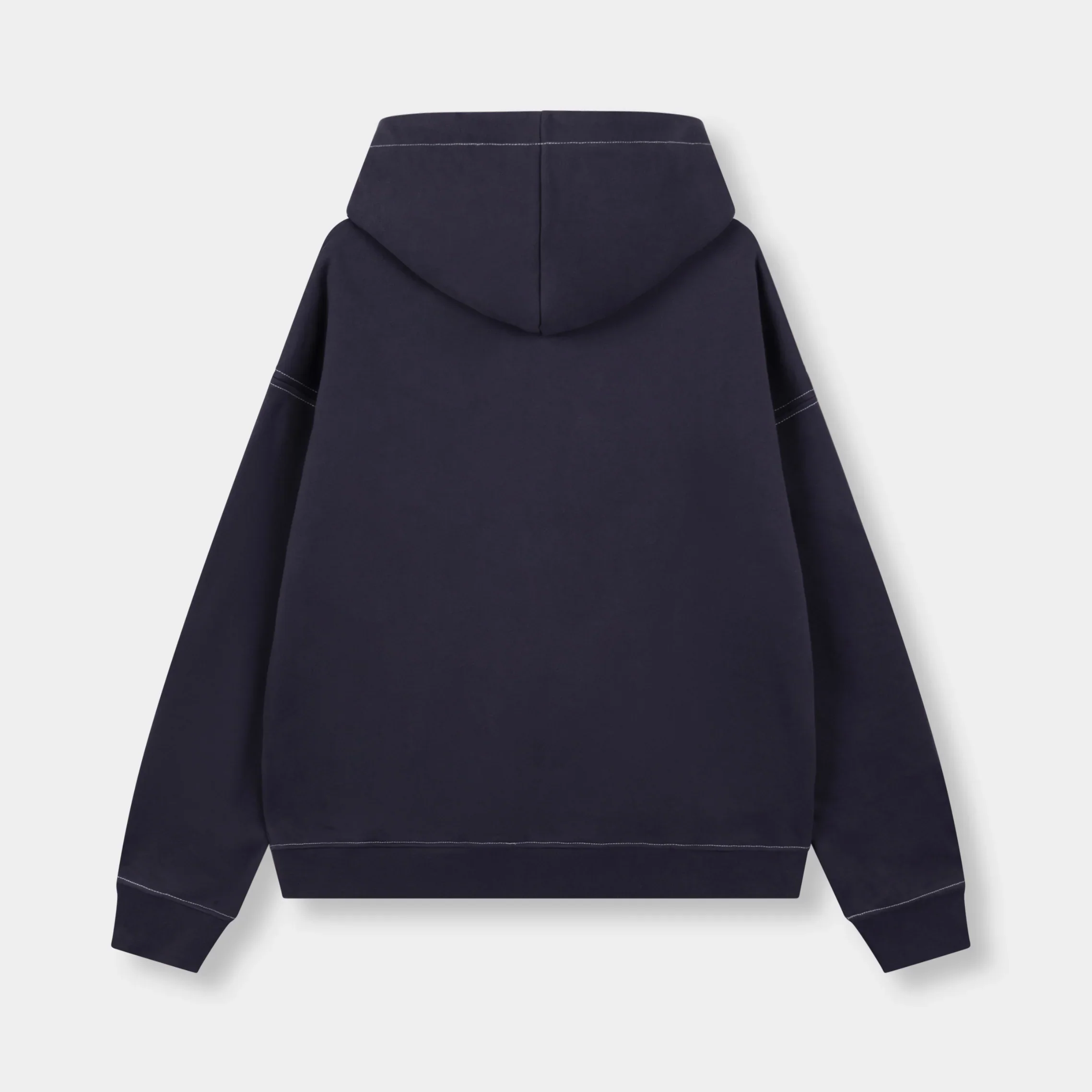 RIVERO - SEAMS ZIP HOODIE - NAVY - Image 2