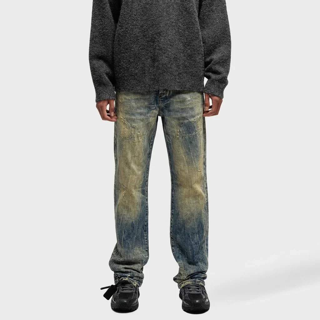 RIVERO - ARTISAN DAMAGE WASHED DENIM - Image 3