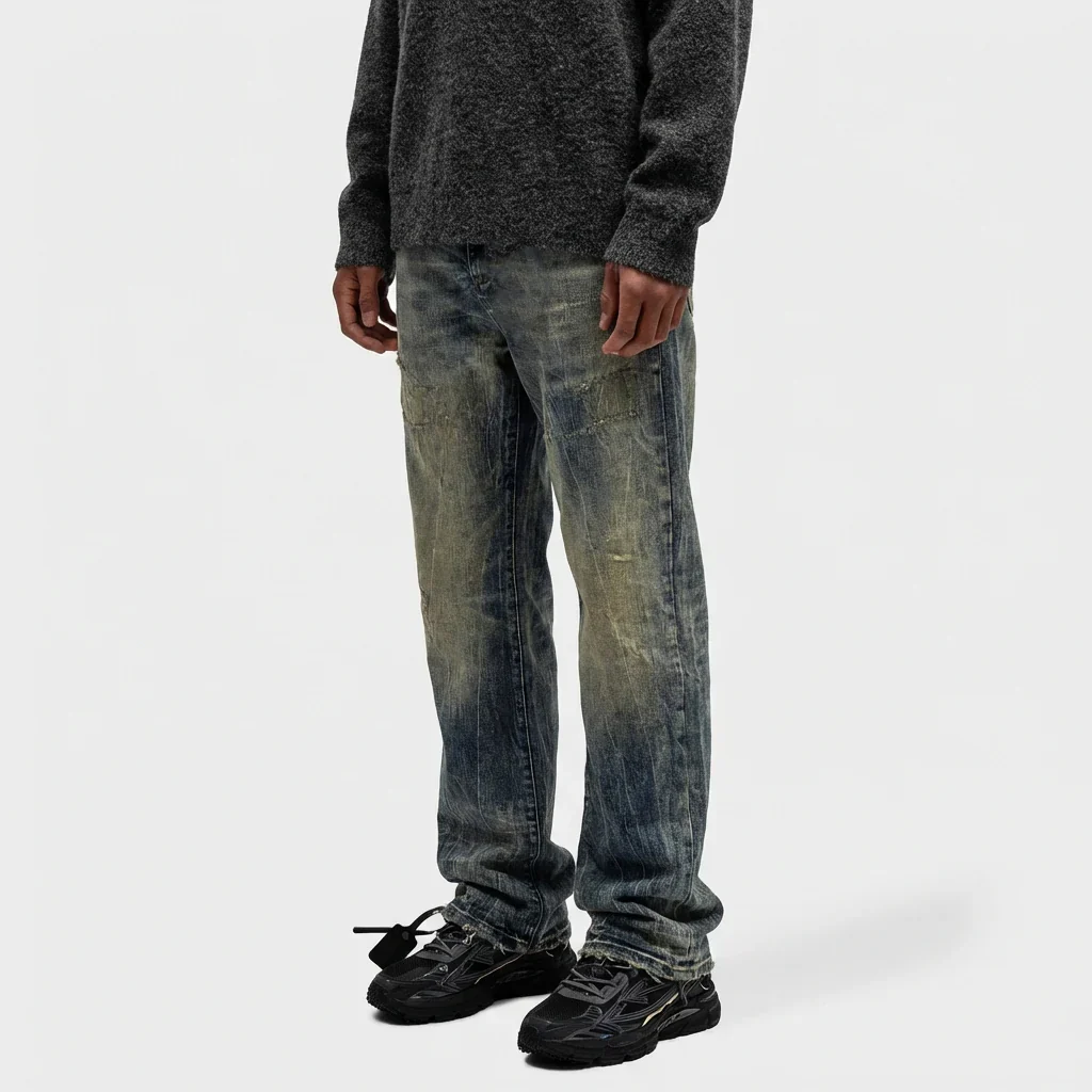 RIVERO - ARTISAN DAMAGE WASHED DENIM - Image 6