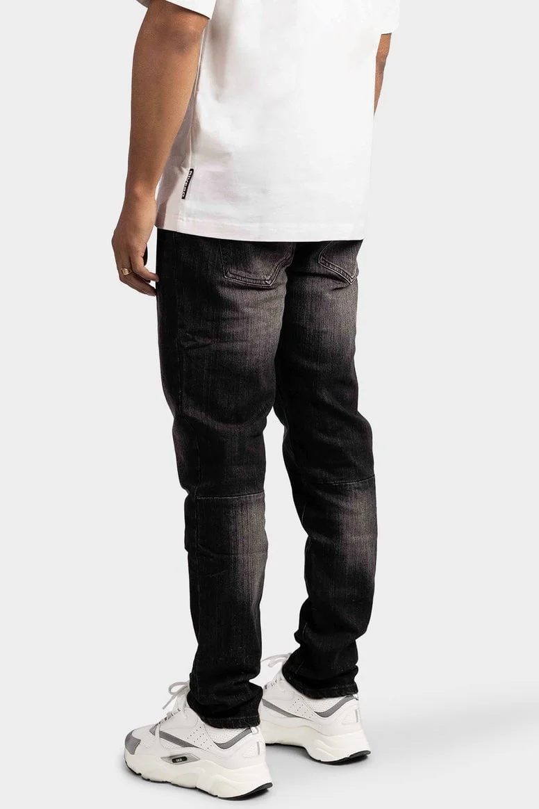 RIVERO - STRAIGHT DENIM JEANS BLACK - Image 5