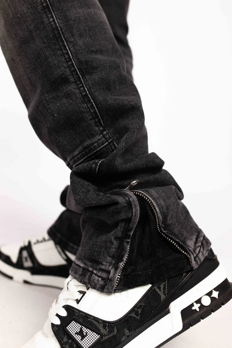 RIVERO - STRAIGHT WORKER JEANS BLACK - Image 4