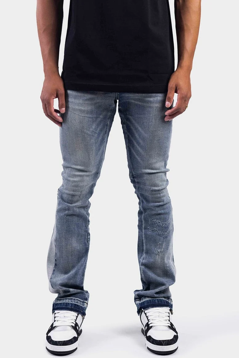 RIVERO - VINTAGE FLARED JEANS WASHED - Image 3