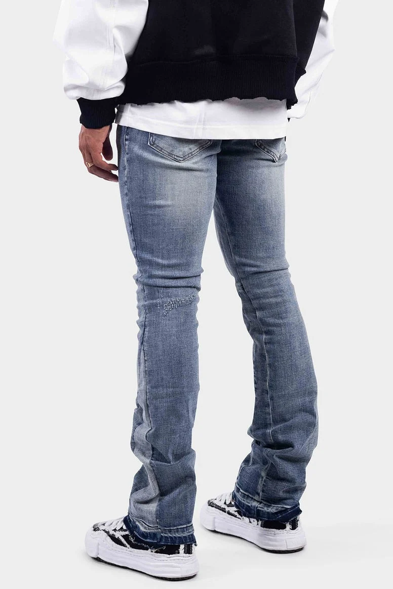 RIVERO - VINTAGE FLARED JEANS WASHED - Image 4