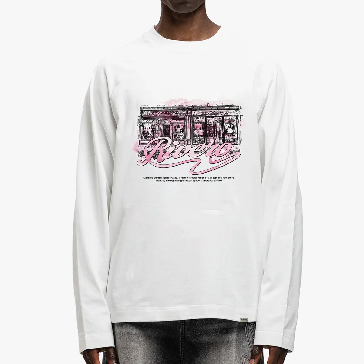 RIVERO X CONCEPT R LIMITED COLLAB TEE WHITE