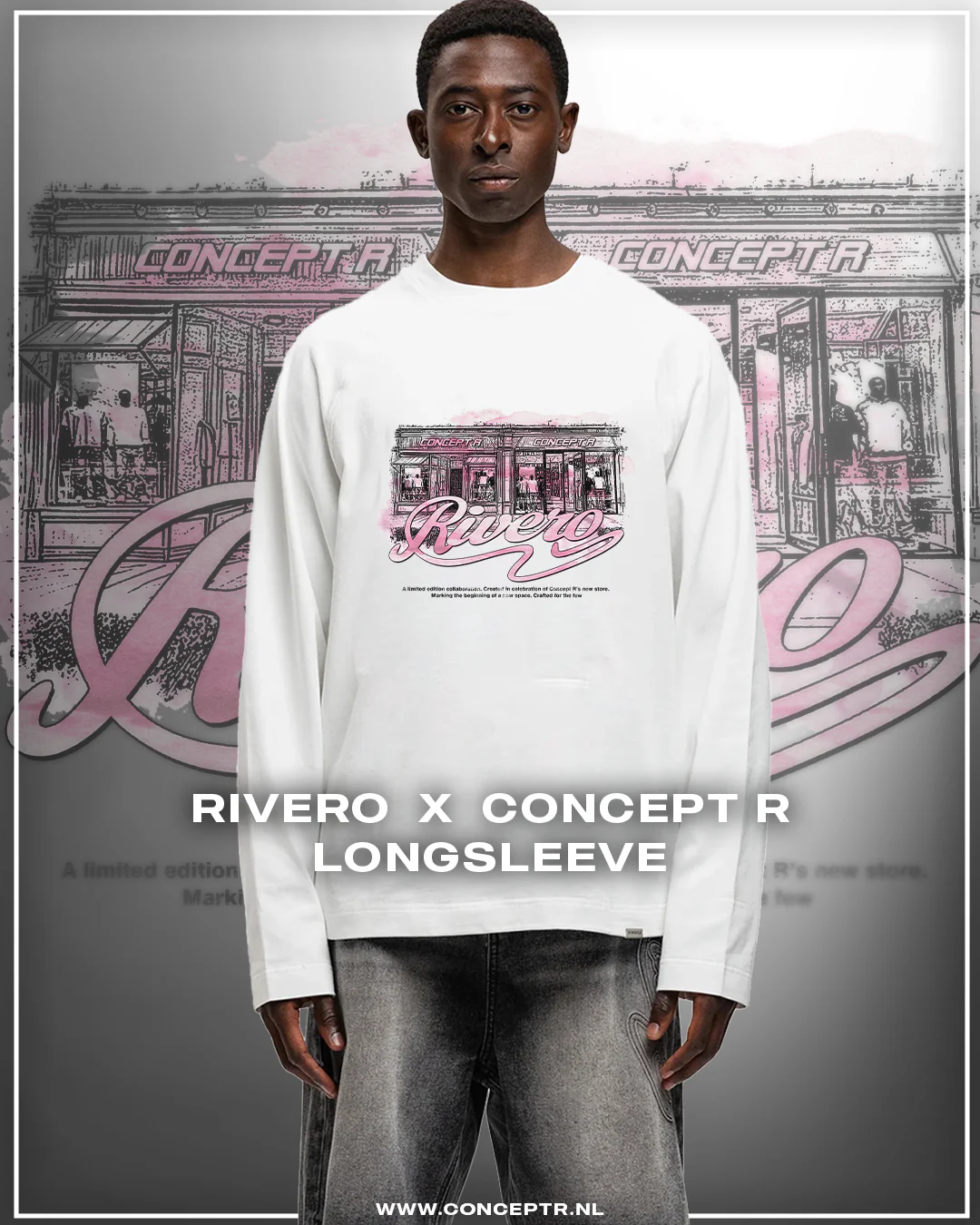 RIVERO X CONCEPT R LIMITED COLLAB TEE WHITE - Image 3