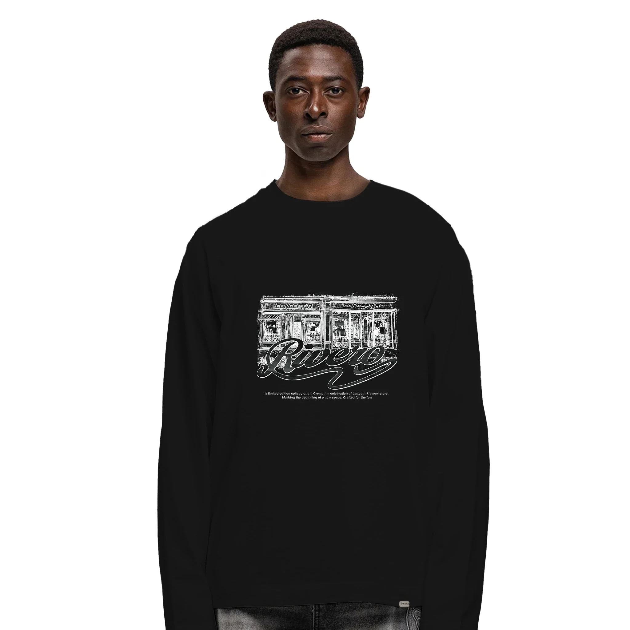 RIVERO X CONCEPT R LIMITED COLLAB TEE BLACK
