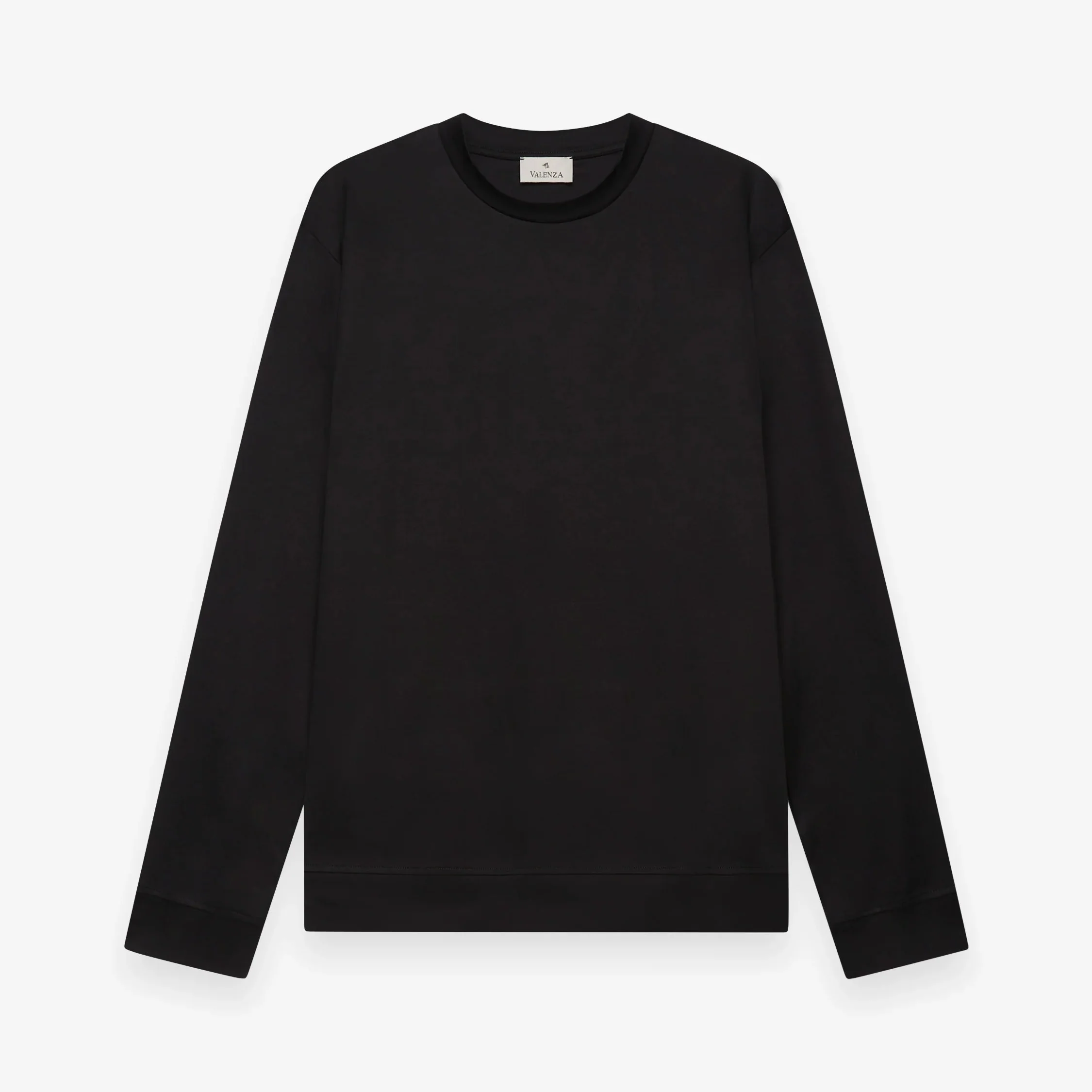 VALENZA- HEAVY SUPIMA SWEATER BLACK