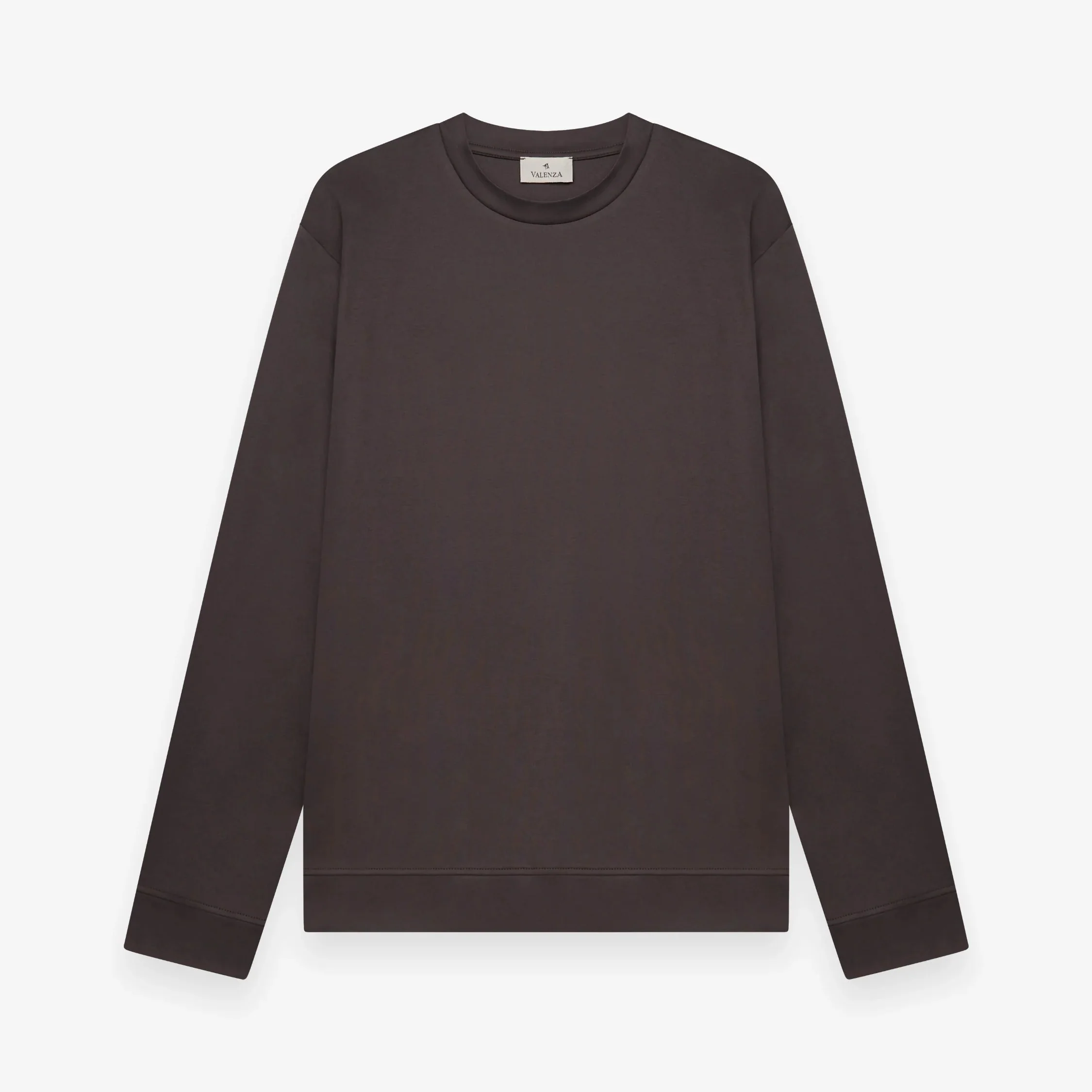 VALENZA- HEAVY SUPIMA SWEATER ASPHALT