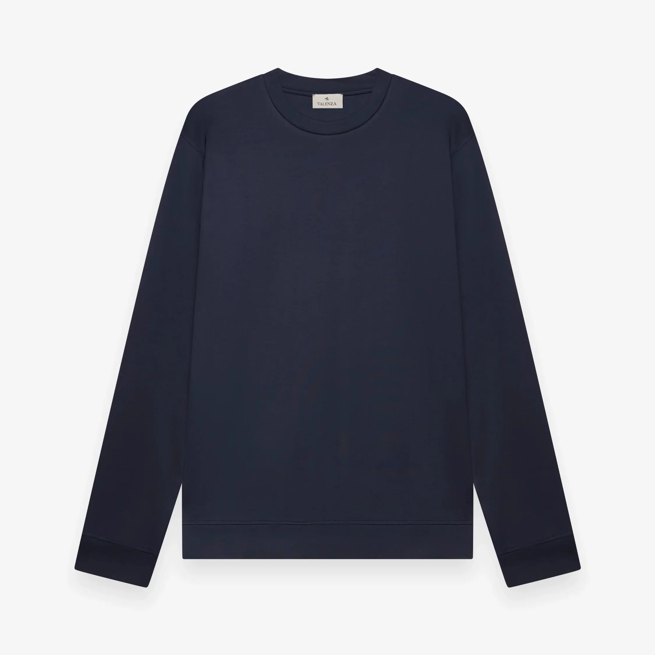 VALENZA- HEAVY SUPIMA SWEATER NAVY