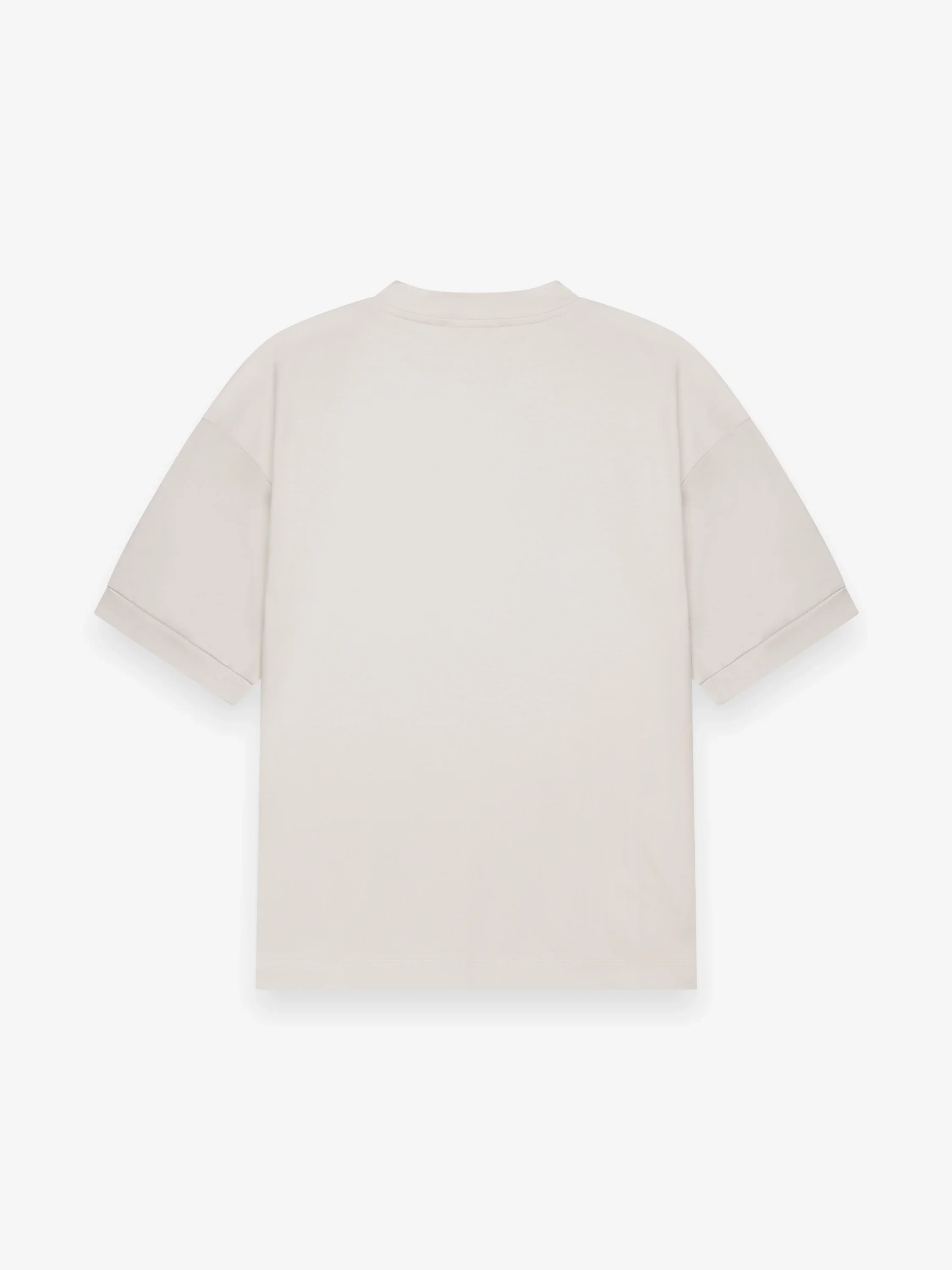 VALENZA - INTERLOCK SUPIMA OVERSIZED T-SHIRT PEARL GREY - Image 2