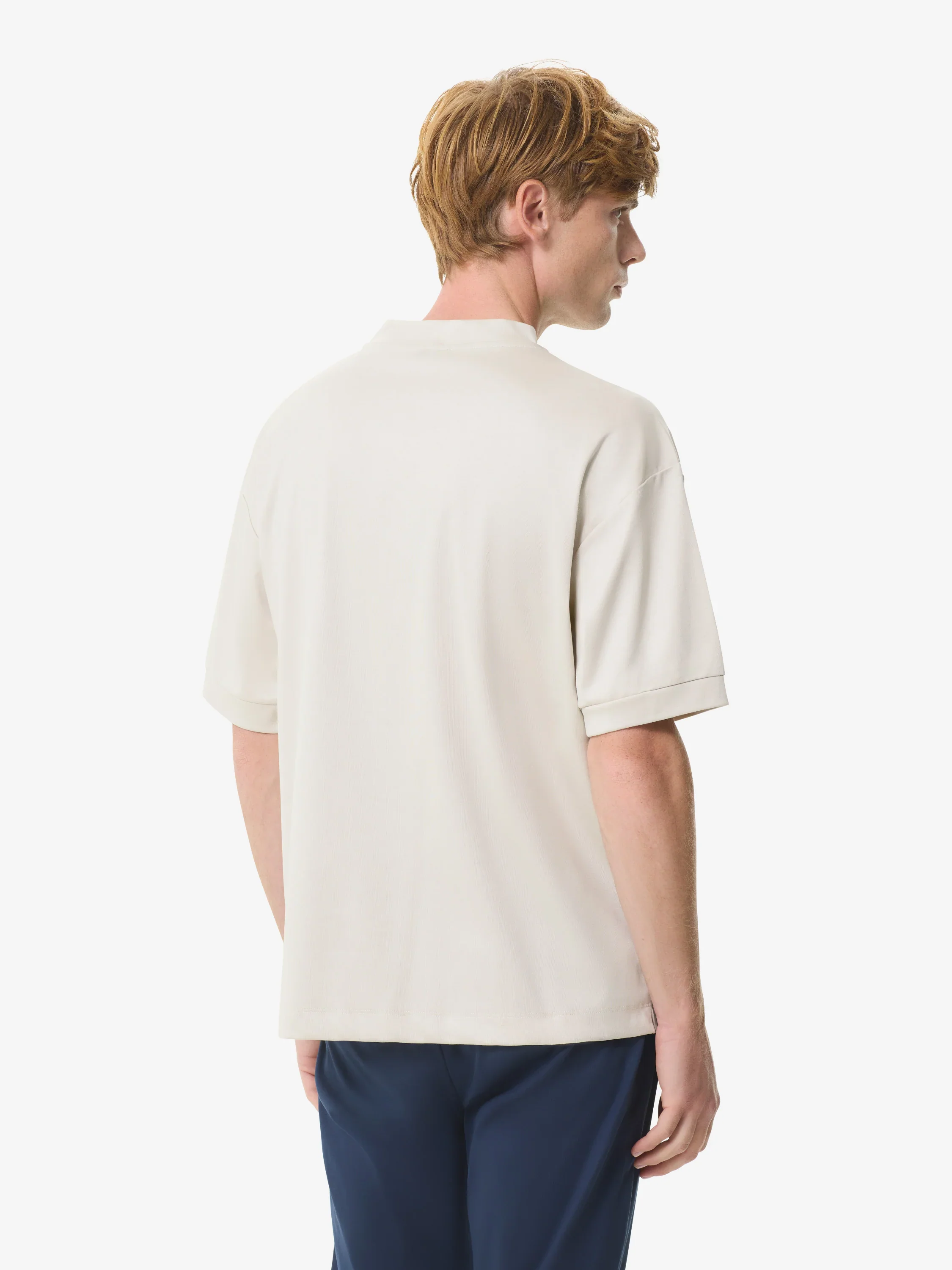 VALENZA - INTERLOCK SUPIMA OVERSIZED T-SHIRT PEARL GREY - Image 6