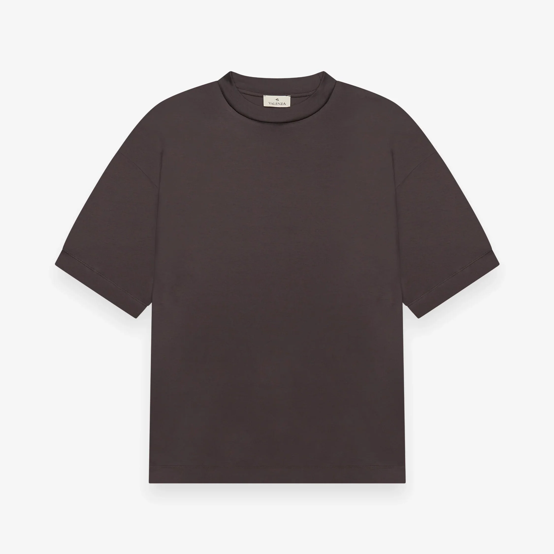 VALENZA - INTERLOCK SUPIMA OVERSIZED T-SHIRT ASPHALT