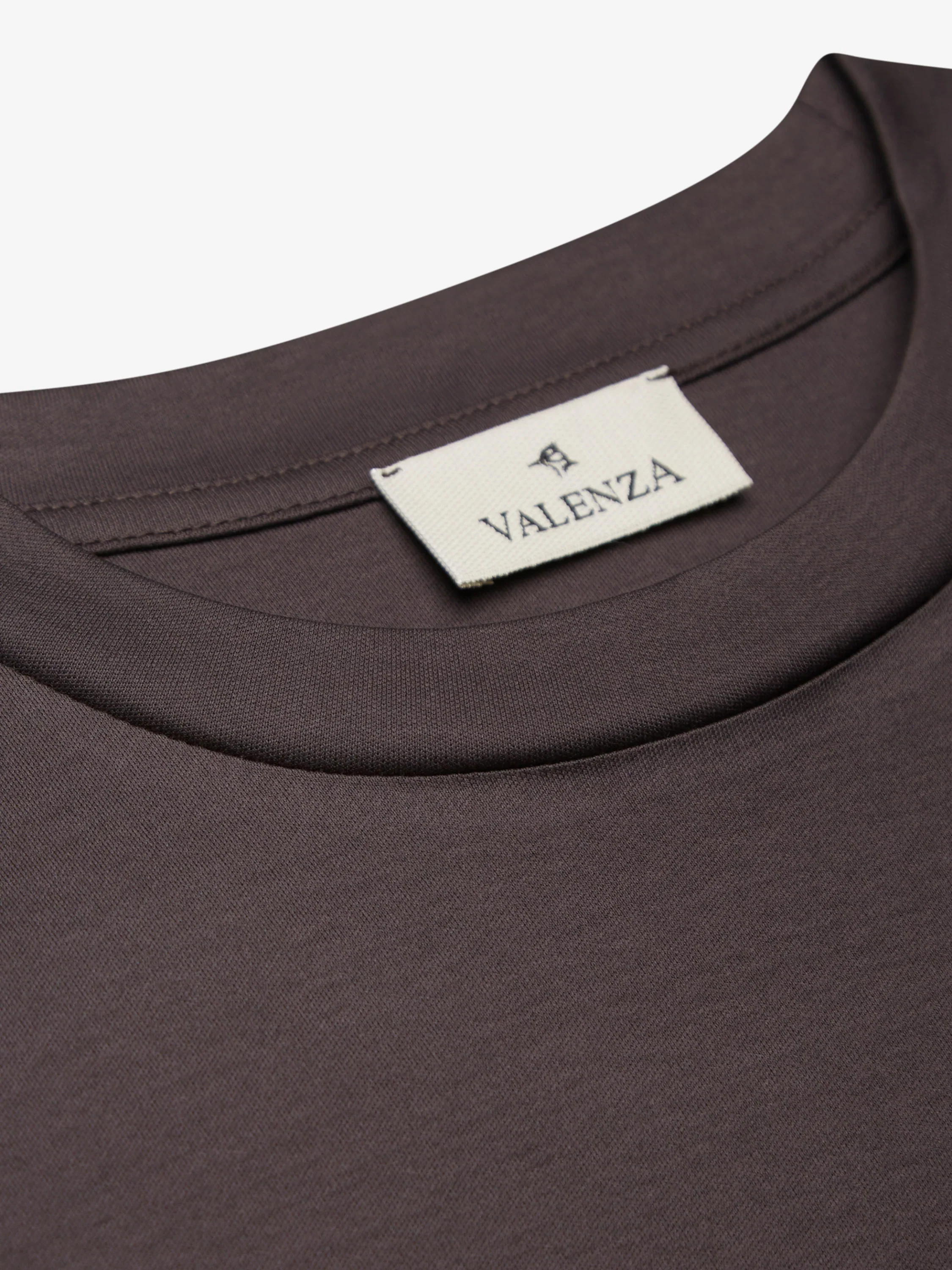 VALENZA - INTERLOCK SUPIMA OVERSIZED T-SHIRT ASPHALT - Image 3