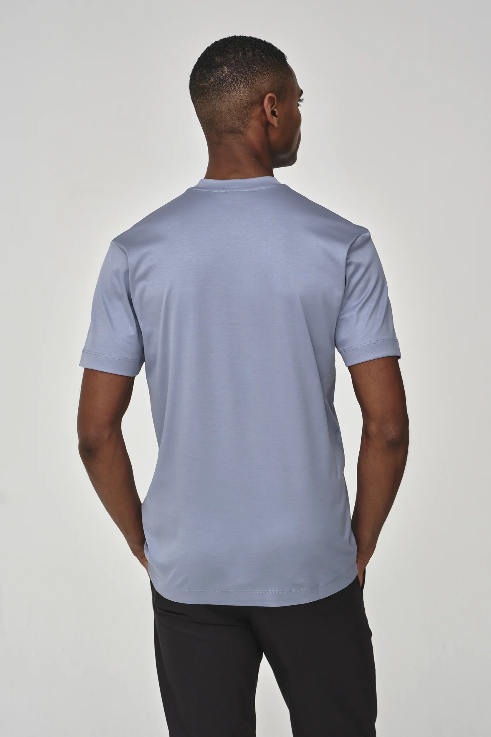 VALENZA - INTERLOCK SUPIMA T-SHIRT LAVENDER - Image 6
