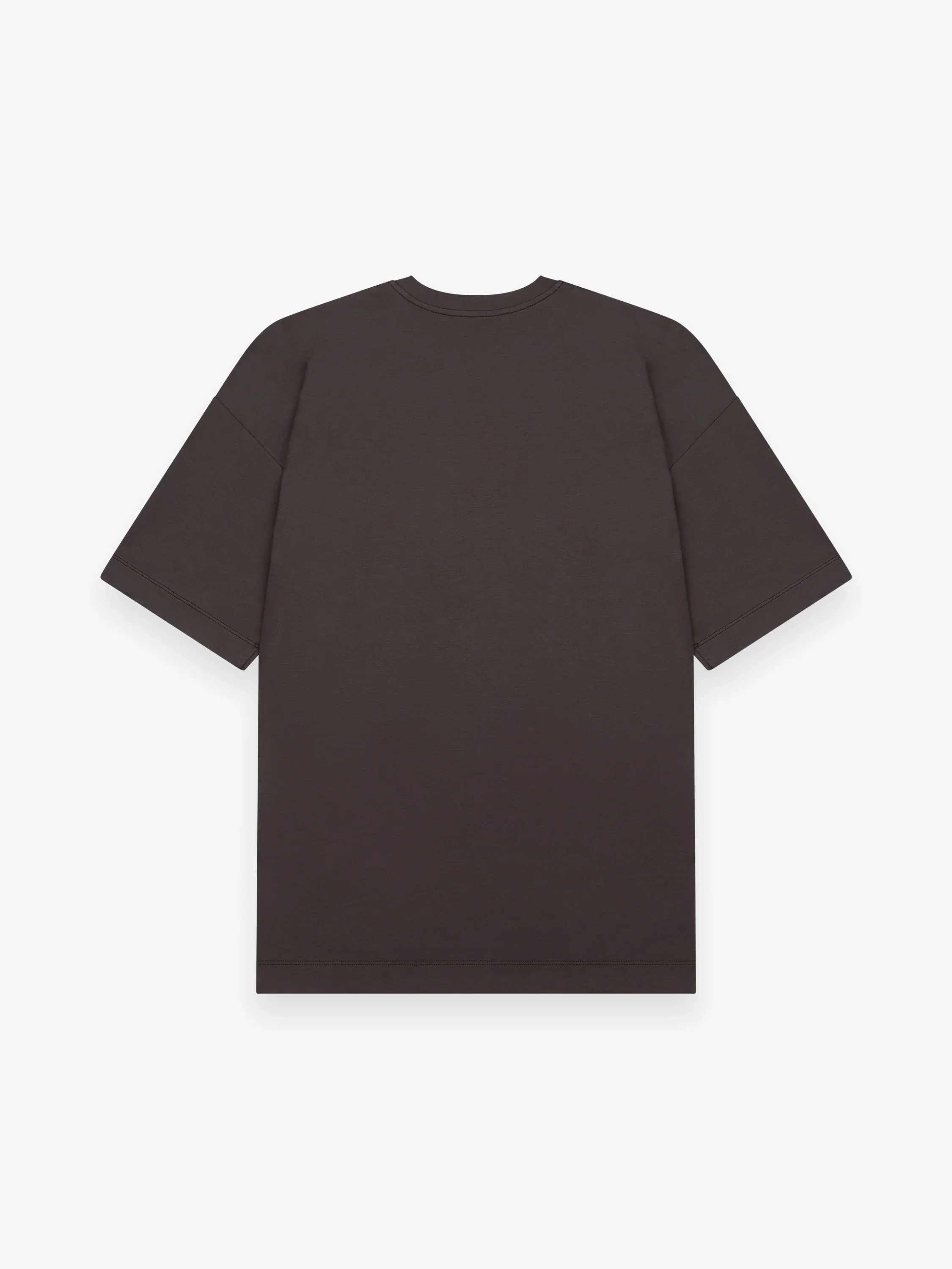 VALENZA - INTERLOCK SUPIMA OVERSIZED T-SHIRT EBONY BROWN - Image 2