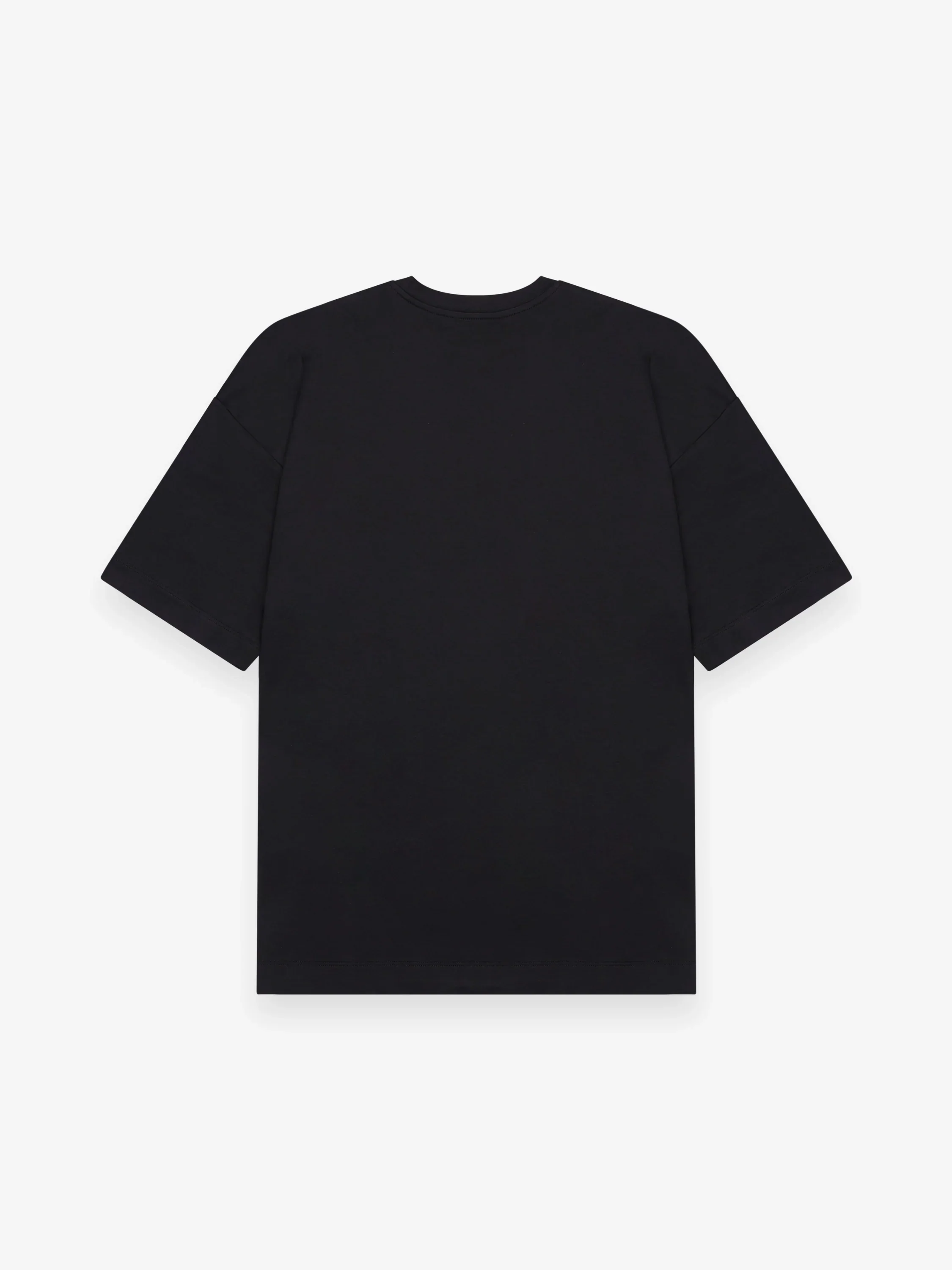 VALENZA - INTERLOCK SUPIMA OVERSIZED T-SHIRT BLACK - Image 2
