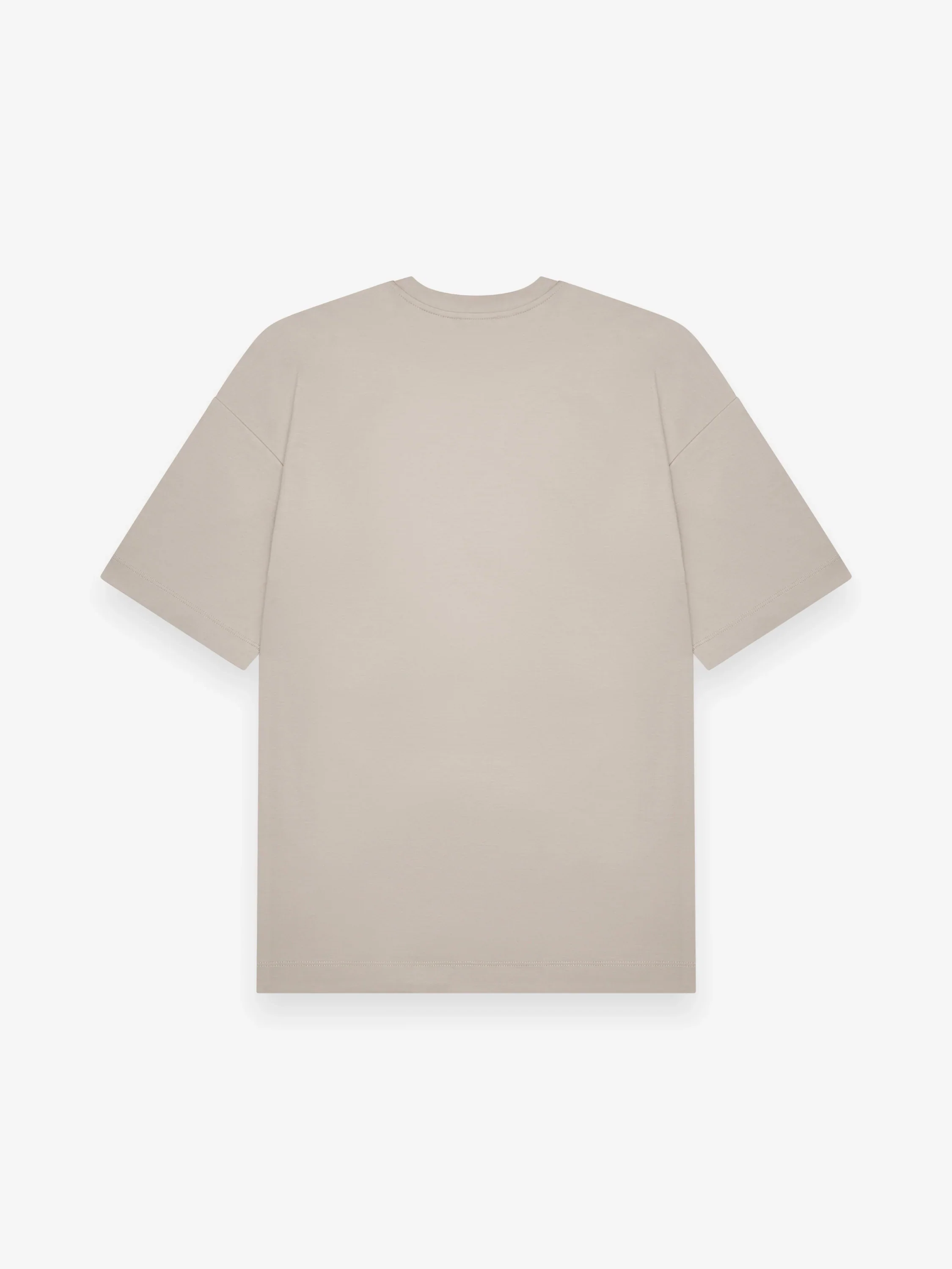 VALENZA - INTERLOCK SUPIMA OVERSIZED T-SHIRT BEIGE - Image 2