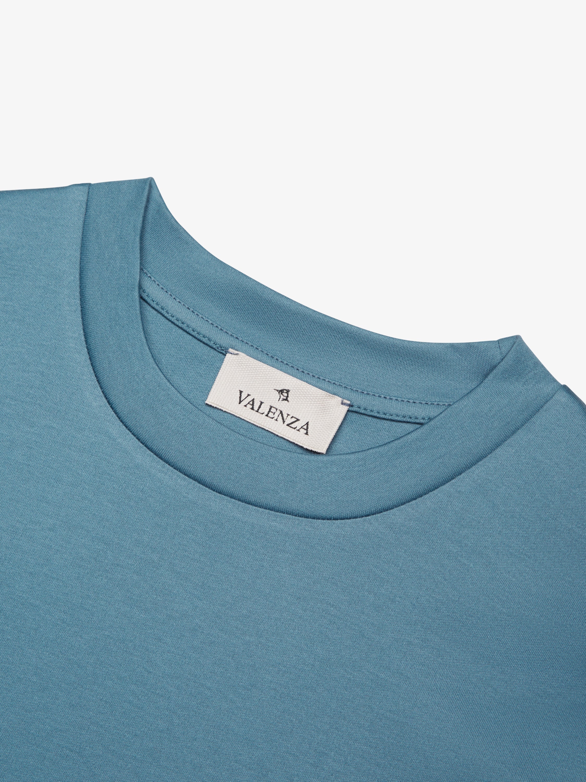 VALENZA - INTERLOCK SUPIMA OVERSIZED T-SHIRT MONSOON - Image 3