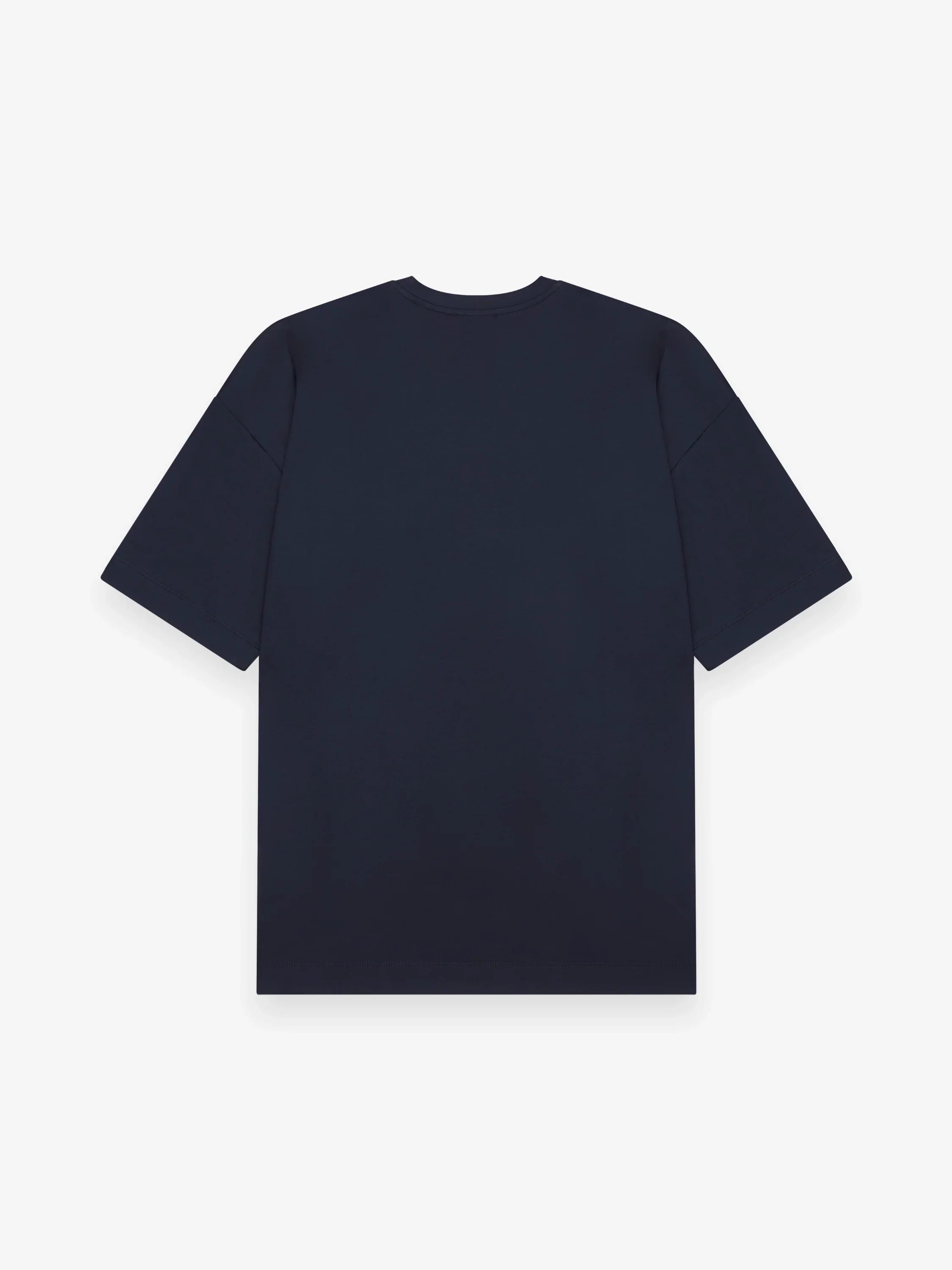 VALENZA - INTERLOCK SUPIMA OVERSIZED T-SHIRT NAVY - Image 2