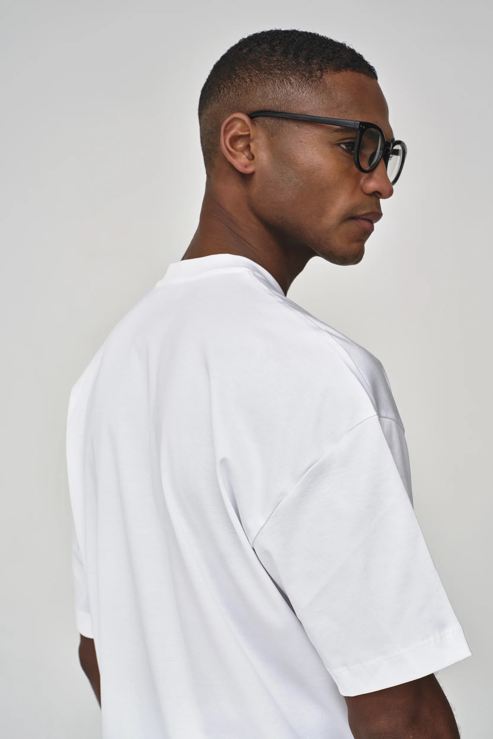 VALENZA - INTERLOCK SUPIMA OVERSIZED T-SHIRT WHITE - Image 5