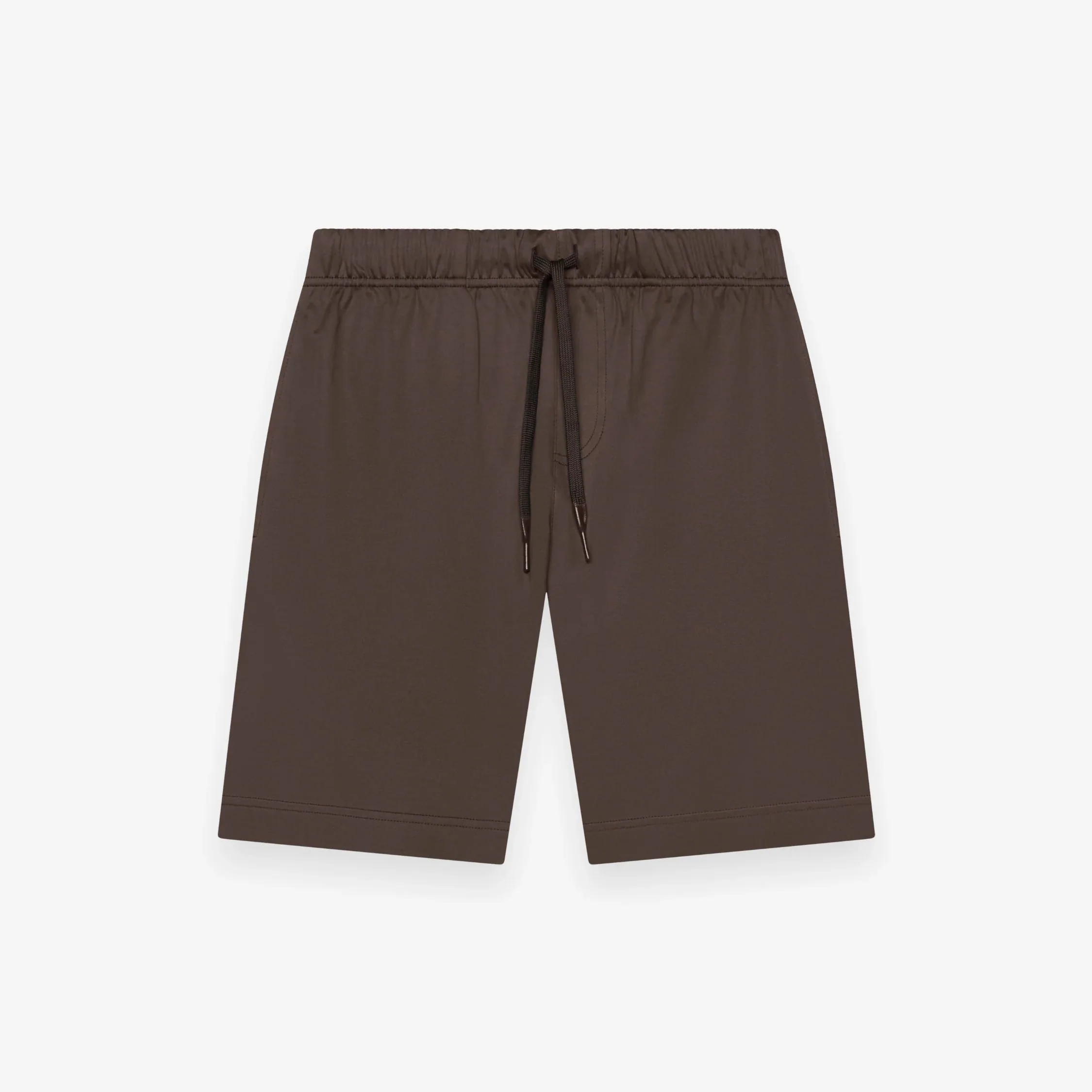 VALENZA - INTERLOCK SUPIMA SPORT SHORTS - EBONY BROWN