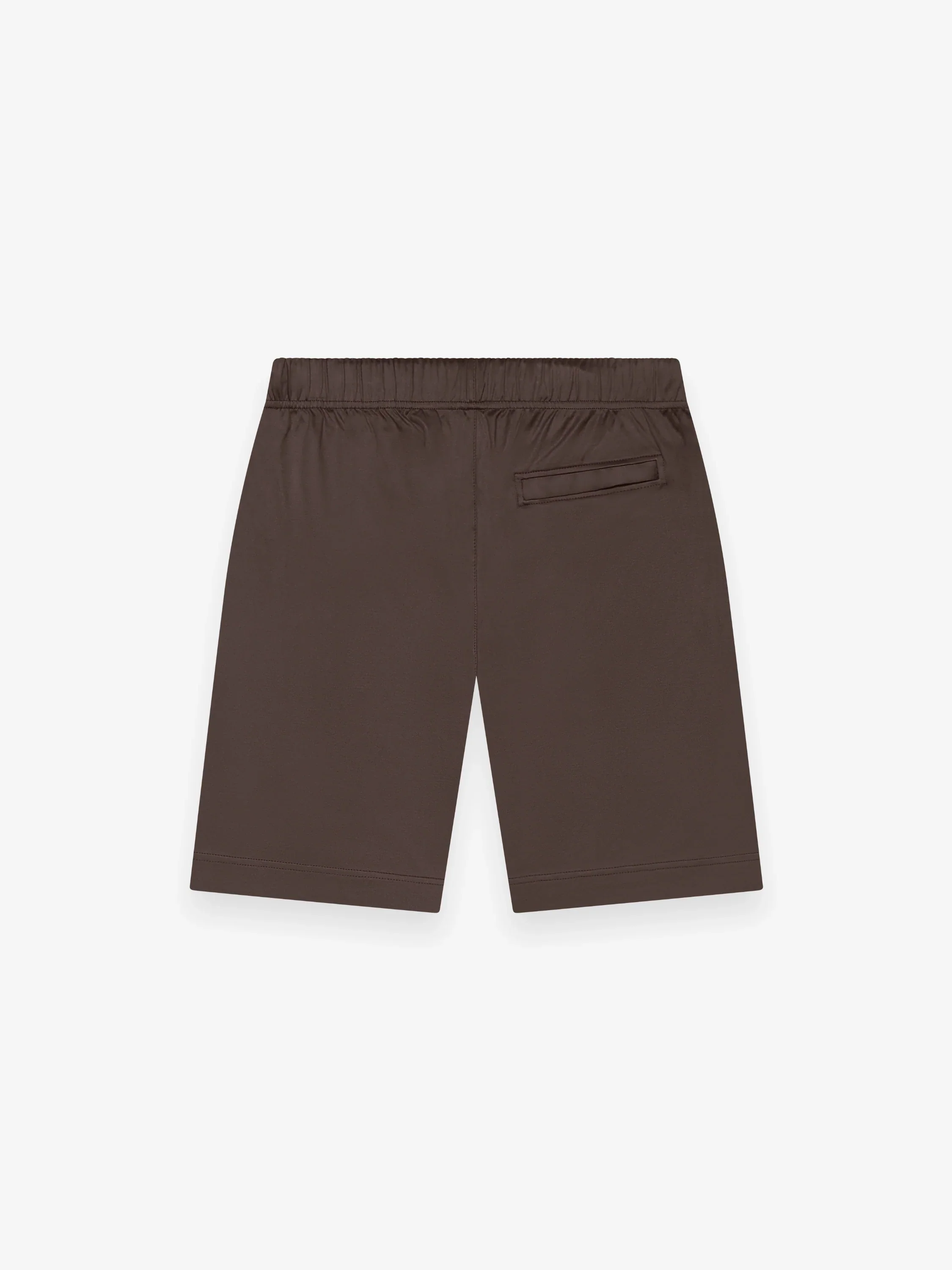 VALENZA - INTERLOCK SUPIMA SPORT SHORTS - EBONY BROWN - Image 2