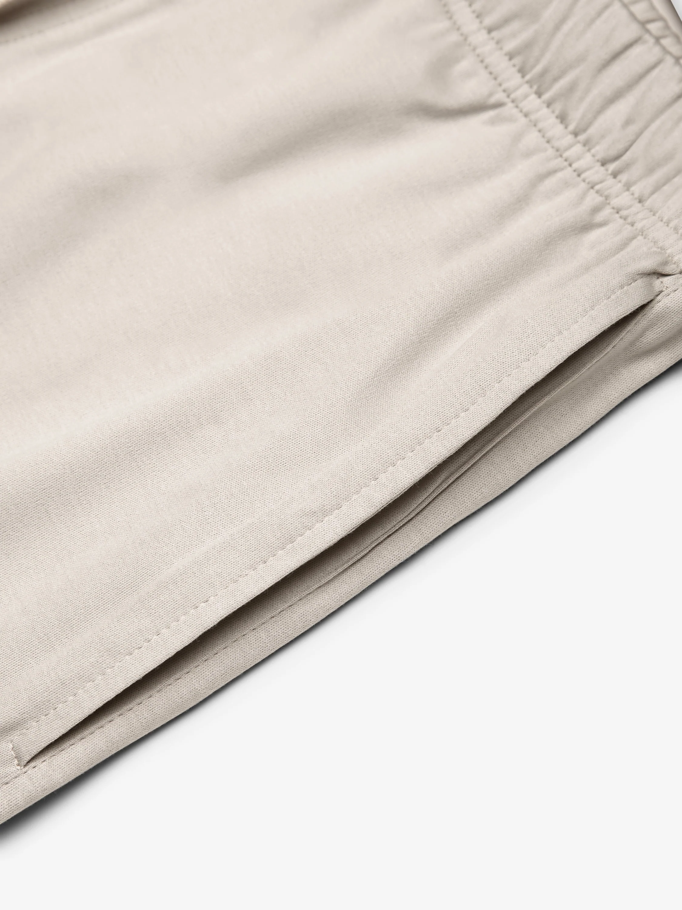 VALENZA - INTERLOCK SUPIMA SPORT SHORTS - PEARL GREY - Image 3