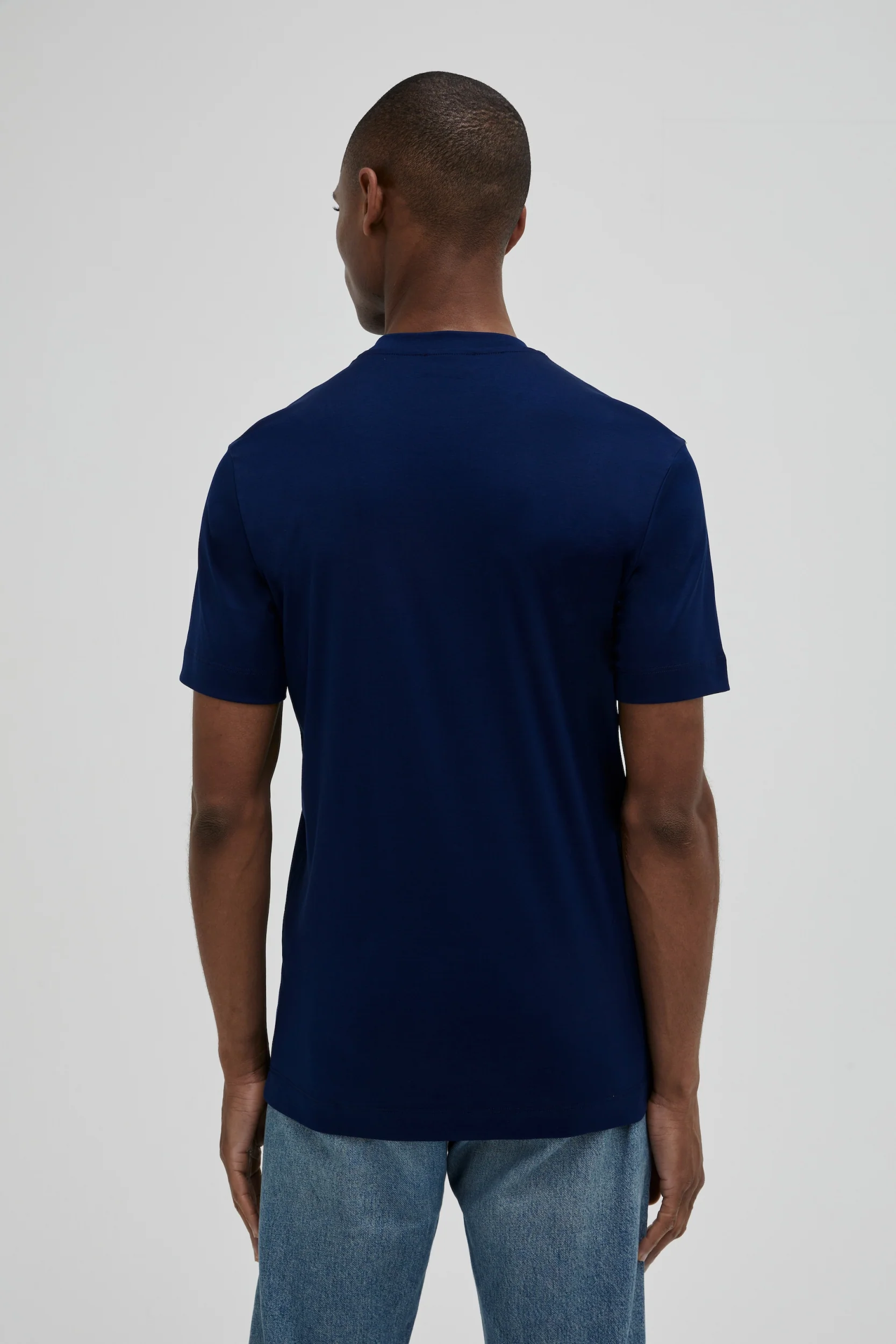 VALENZA - INTERLOCK SUPIMA T-SHIRT BLUE - Image 3