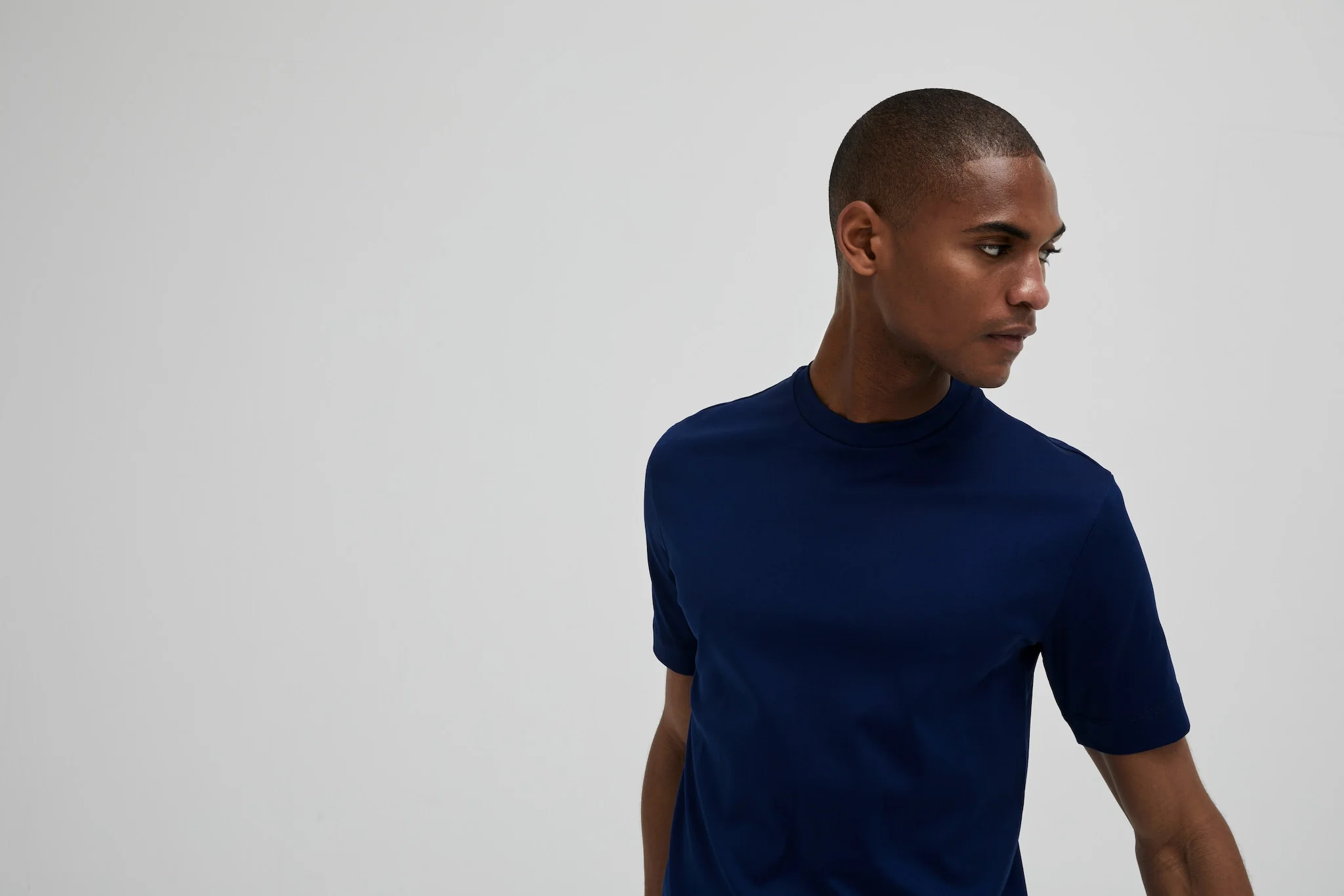 VALENZA - INTERLOCK SUPIMA T-SHIRT BLUE - Image 5