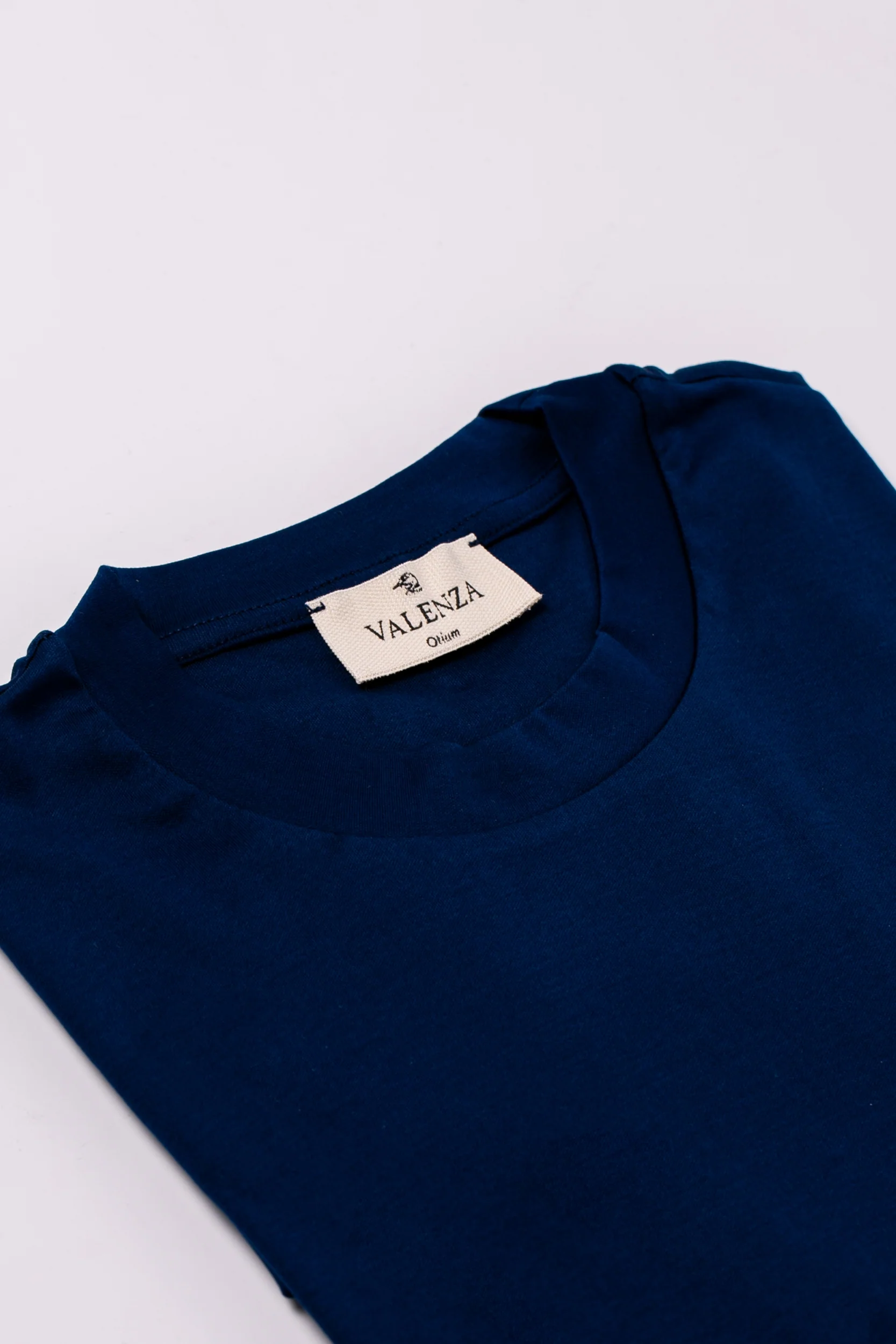 VALENZA - INTERLOCK SUPIMA T-SHIRT BLUE - Image 6