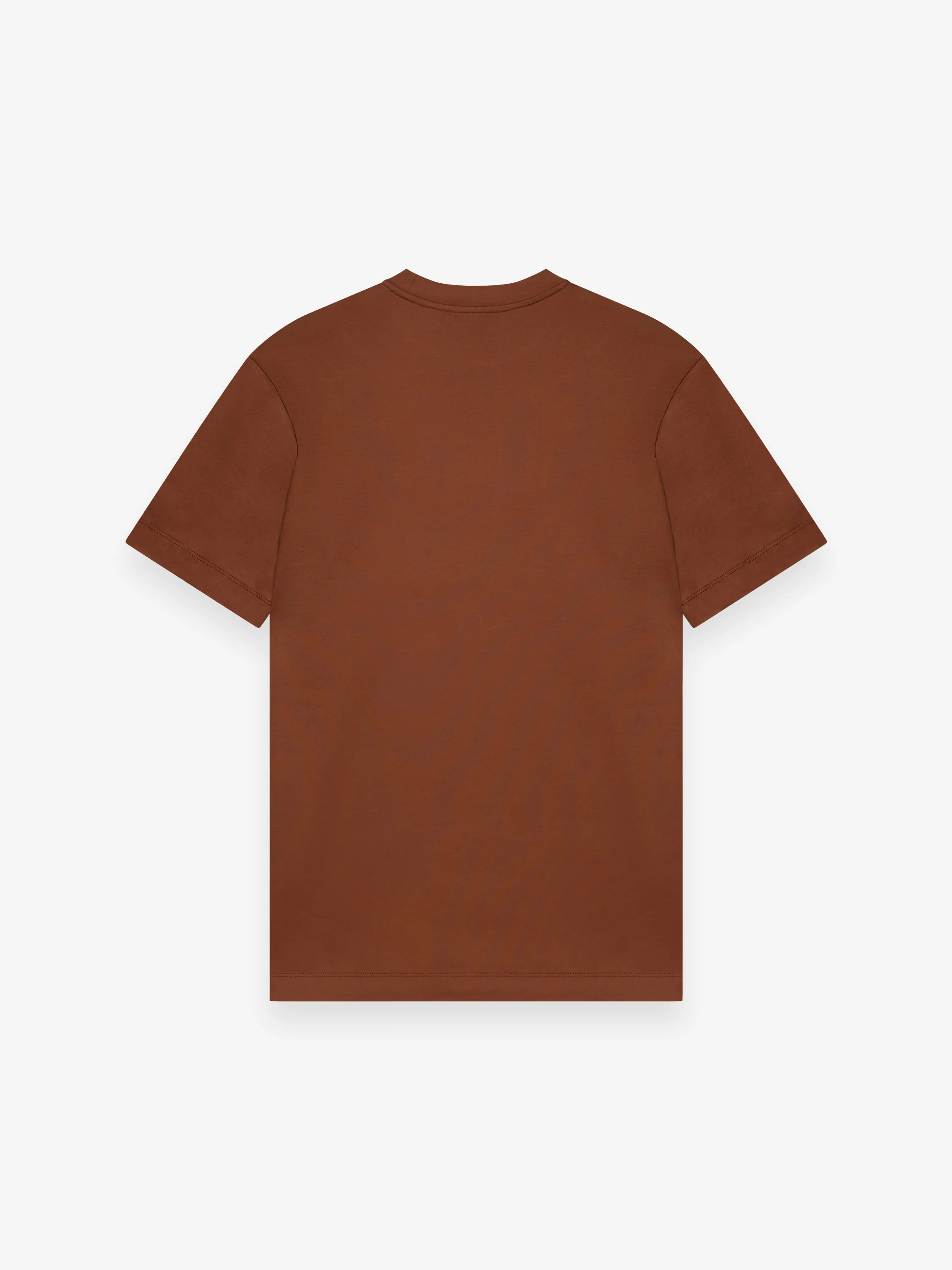 VALENZA - INTERLOCK SUPIMA T-SHIRT DARK BRIQUE - Image 2