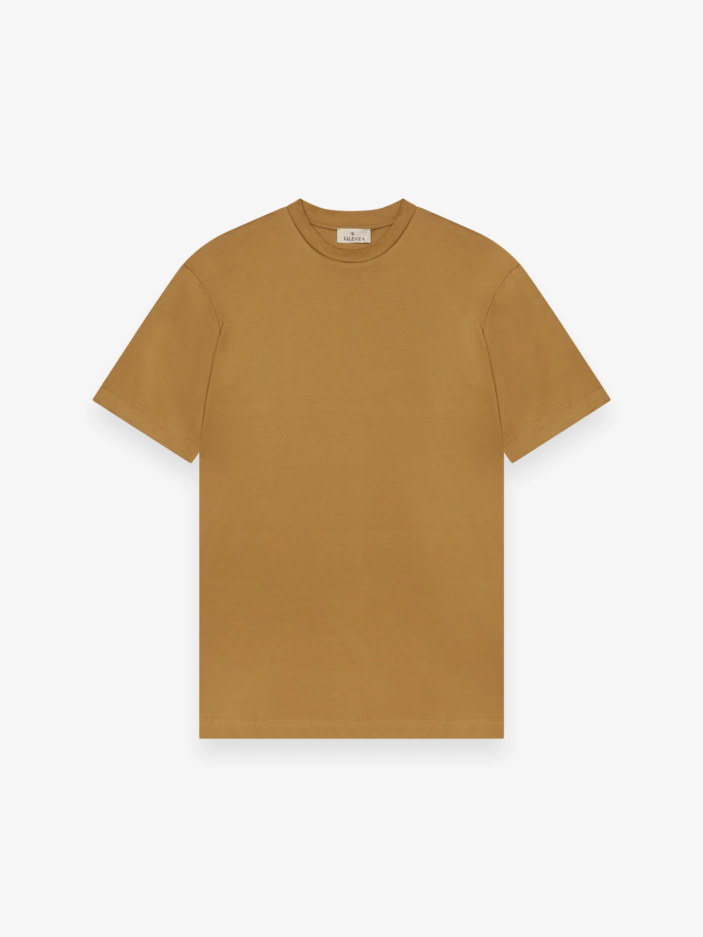 VALENZA - INTERLOCK SUPIMA T-SHIRT DARK GOLD