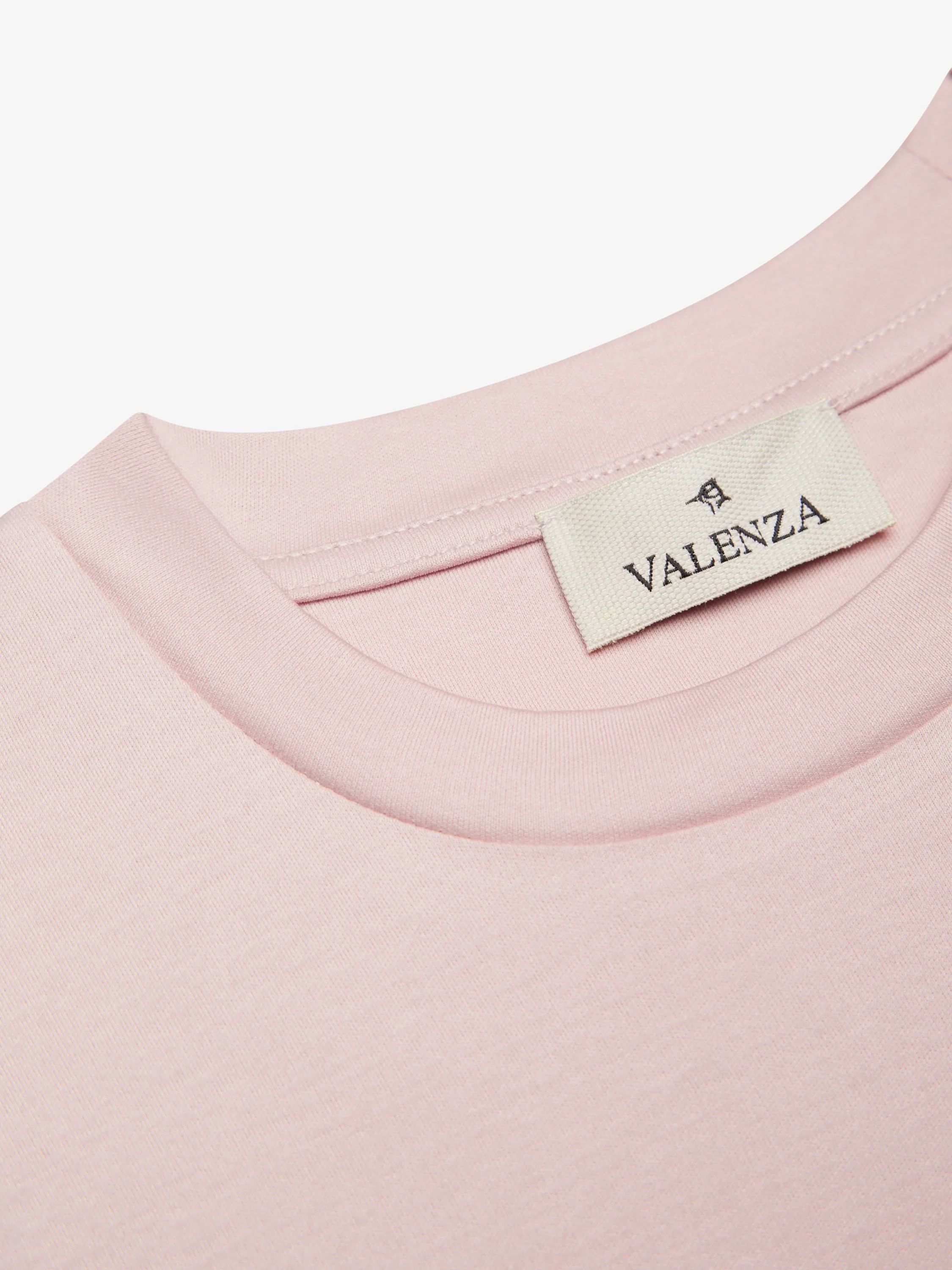 VALENZA - INTERLOCK SUPIMA T-SHIRT PINK SWAN - Image 3