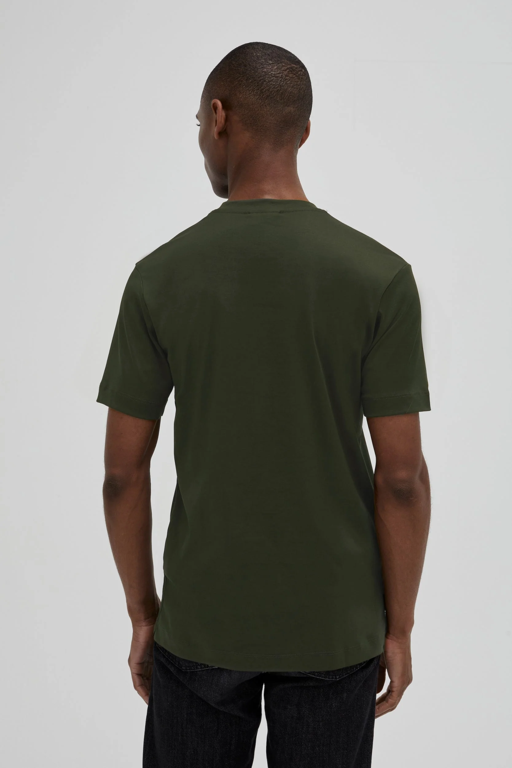 VALENZA - INTERLOCK SUPIMA T-SHIRT GREEN - Image 3