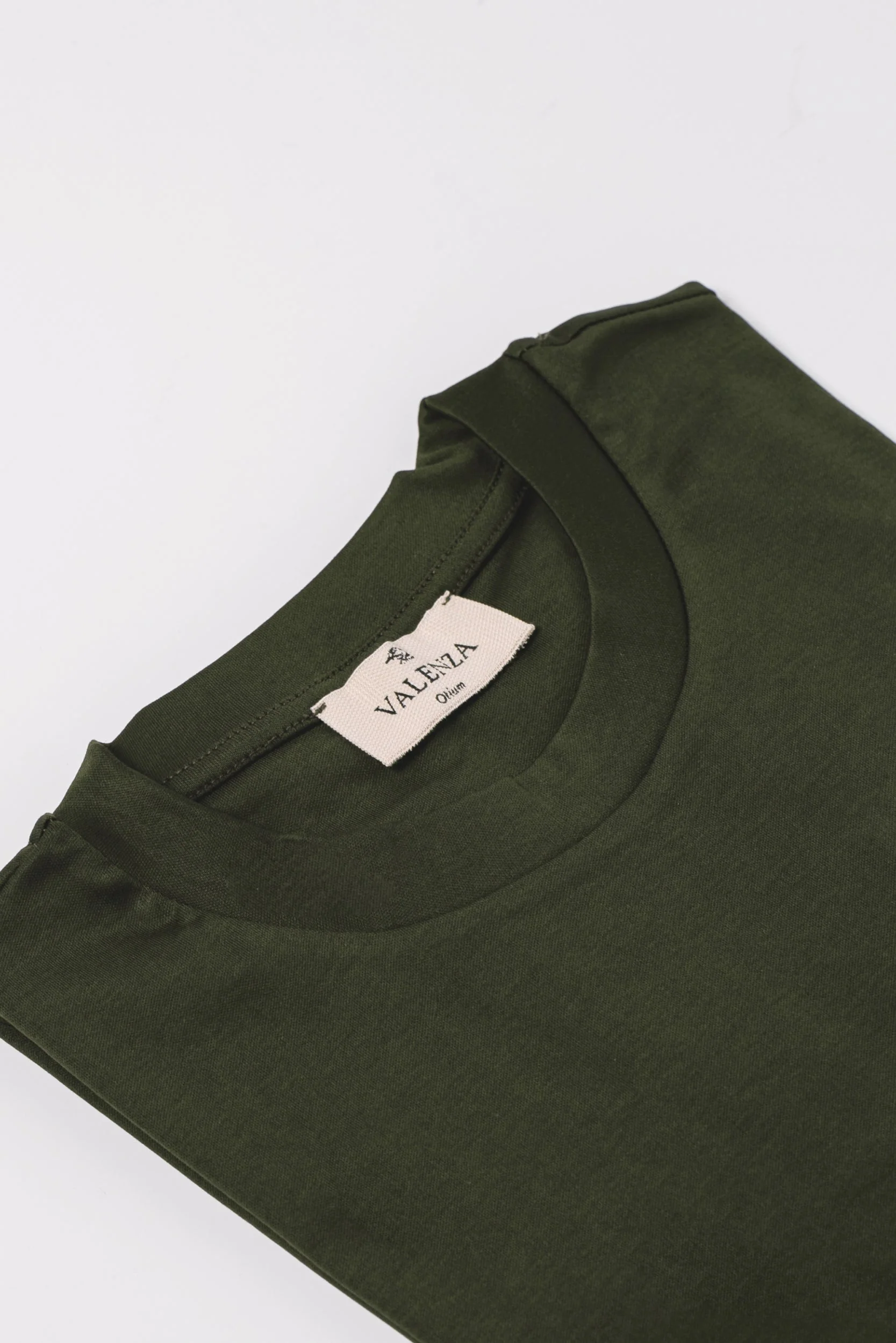 VALENZA - INTERLOCK SUPIMA T-SHIRT GREEN - Image 7