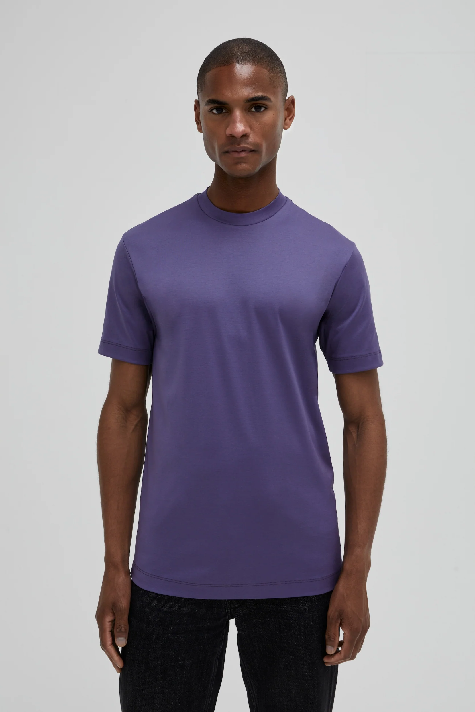 VALENZA - INTERLOCK SUPIMA T-SHIRT INDIGO - Image 2